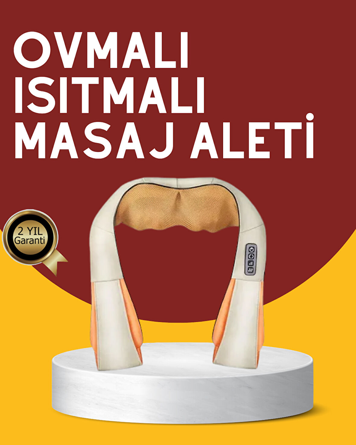 Kas Eklem Ağrılarına Ovmalı Isıtmalı Boyun Omuz Bel Masaj Aleti