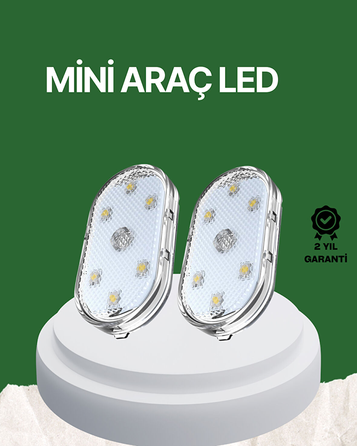 Dokunmatik Sensörlü Şarjlı Araç İçi Ambiyans Aydınlatma