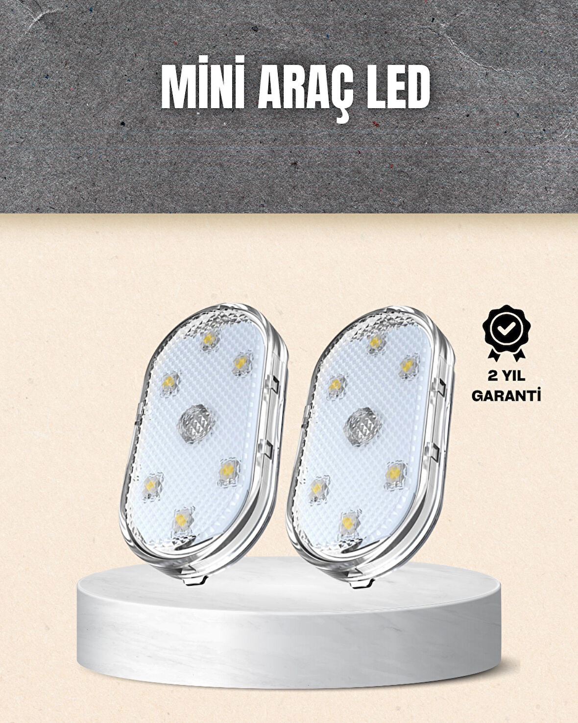 Taşınabilir Manyetik Mini LED Lamba 7 Renk Seçenekli
