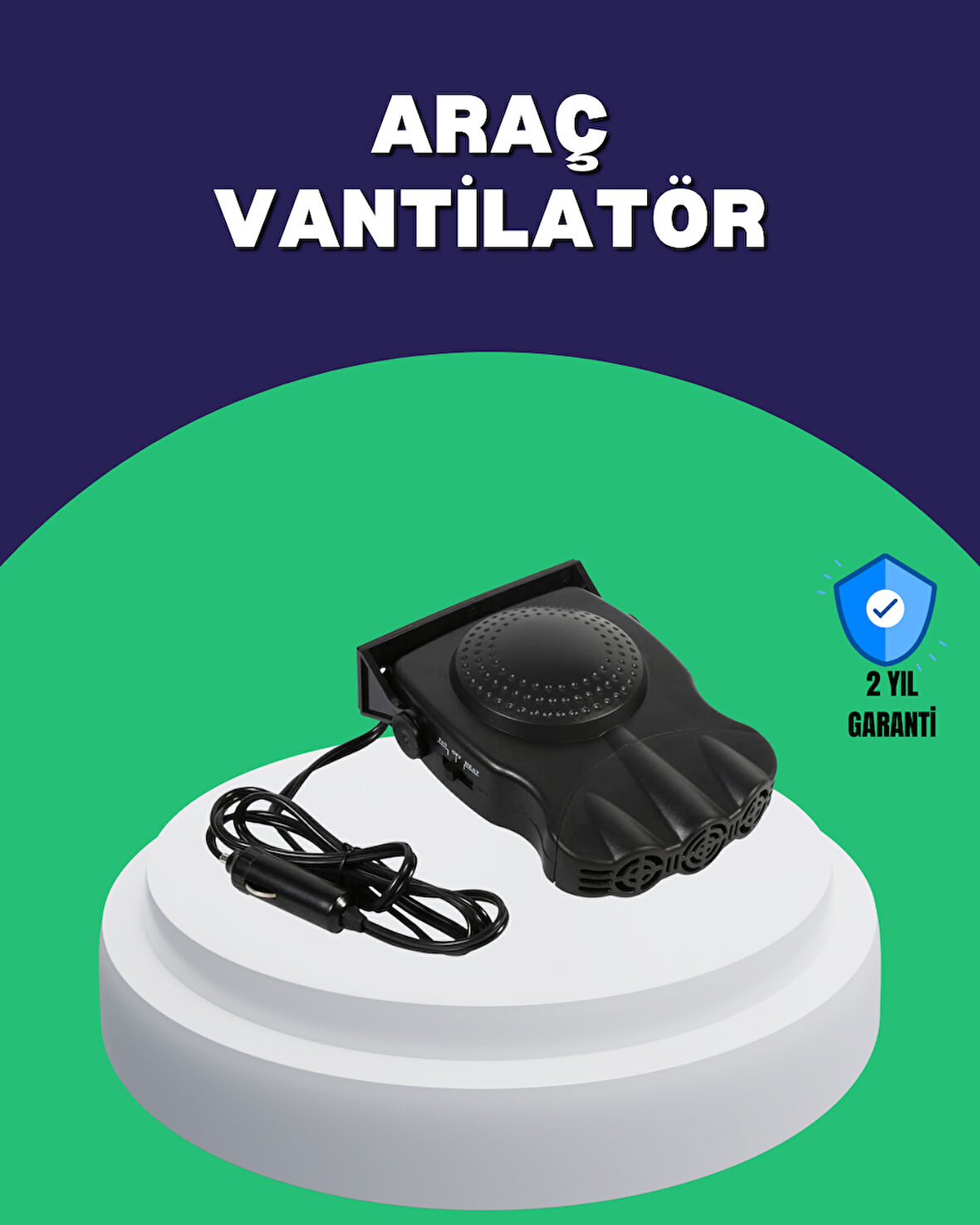 Taşınabilir 12V Araç Cam Buğu Çözücü