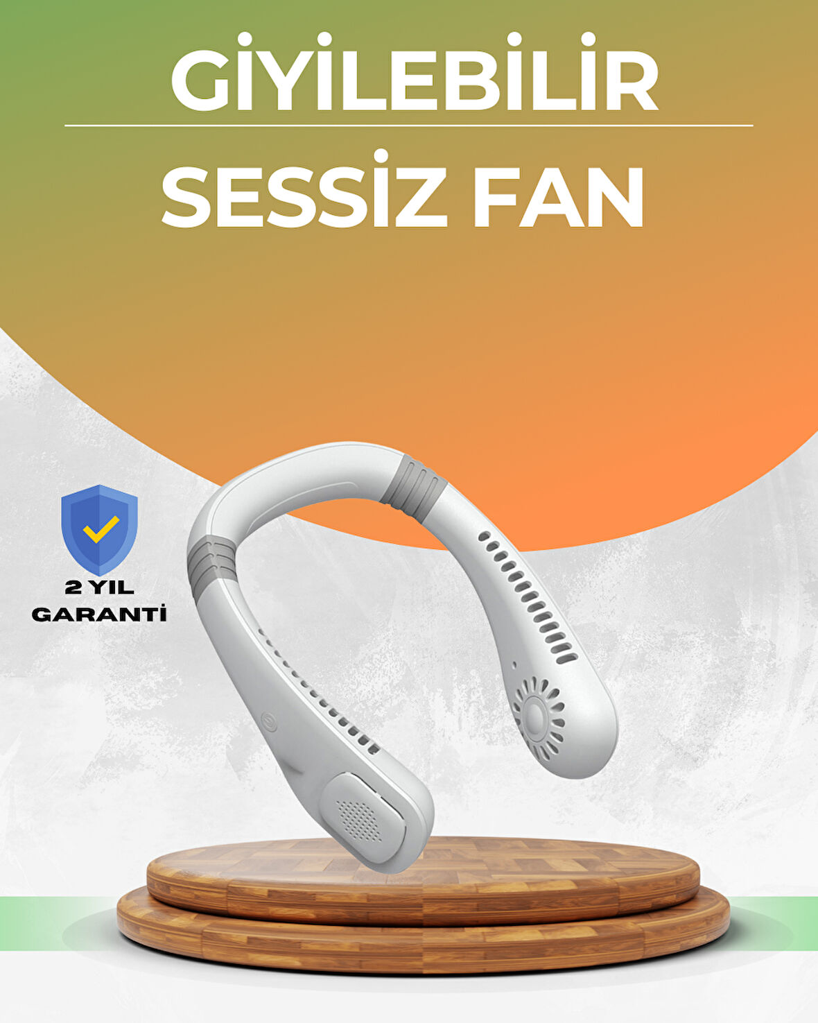 Uzun Ömürlü Bataryalı 9-18 Saat Kullanımlı Boyun Fanı