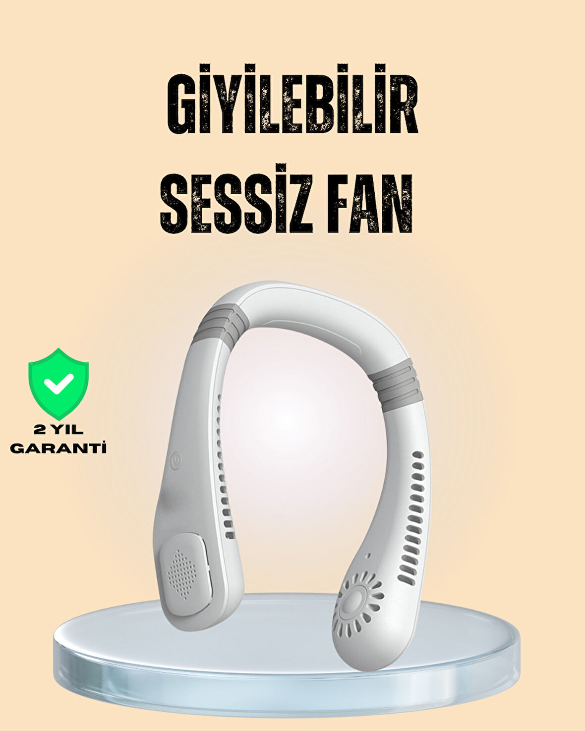 Esnek Silikon Tasarımlı Taşınabilir Kişisel Fan