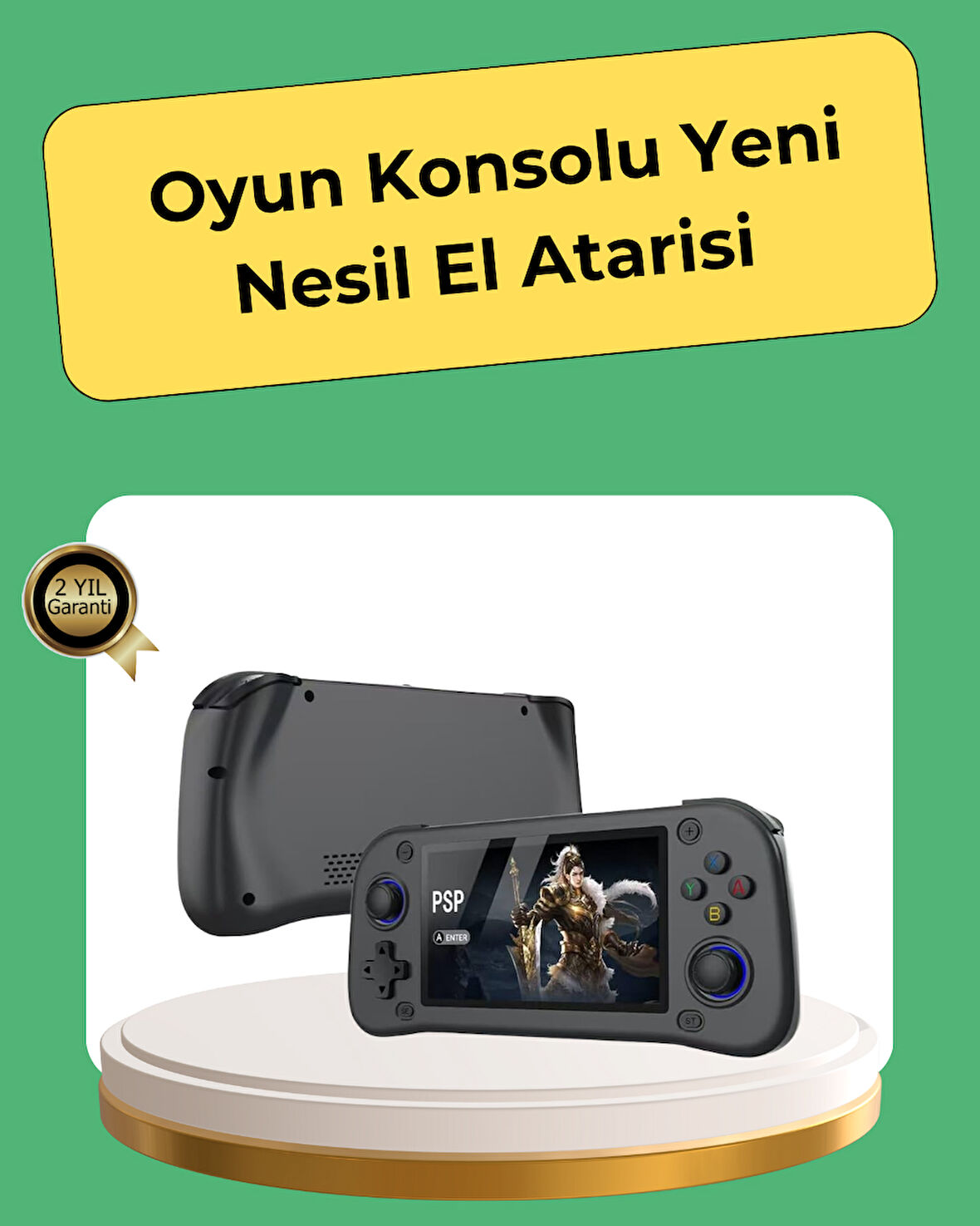 Retro ve Modern Oyun Destekli Taşınabilir Konsol 64GB Kart Dahil