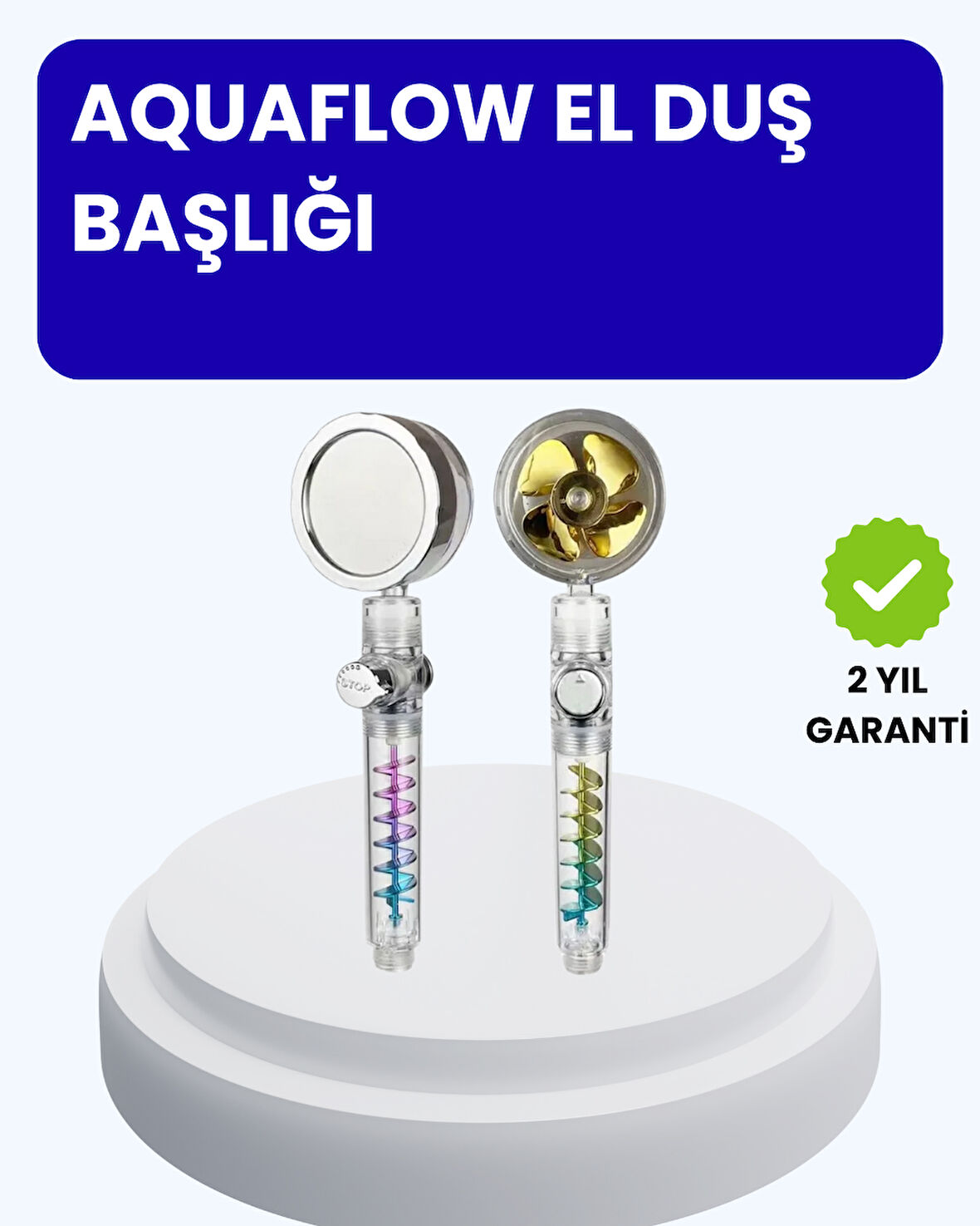 Sağanak Yağmur Etkili El Duşu – Start Stop Tuşlu Su Tasarruflu