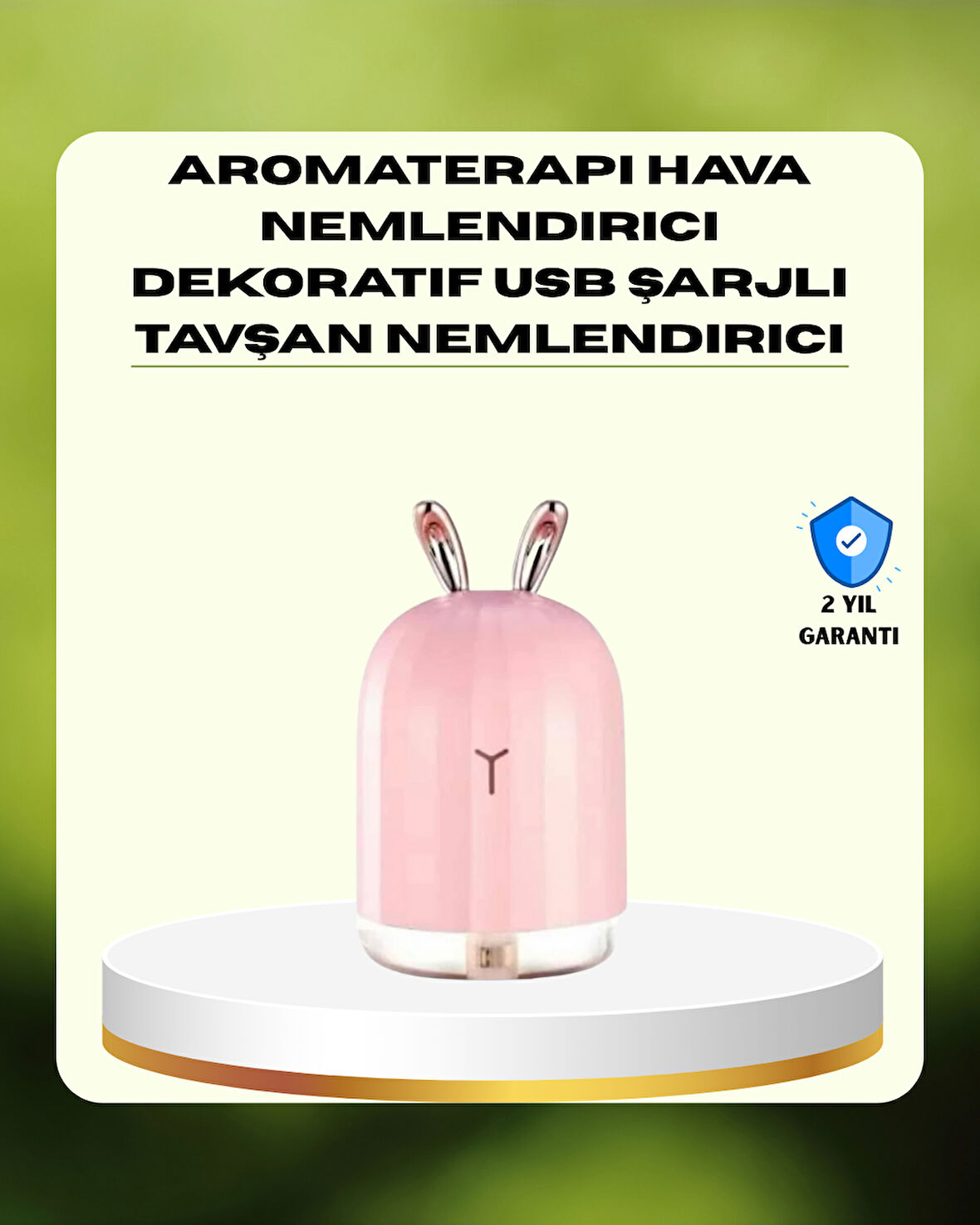 200 ml Ultrasonik Aroma Difüzör ve Hava Nemlendirici Gece Lambalı