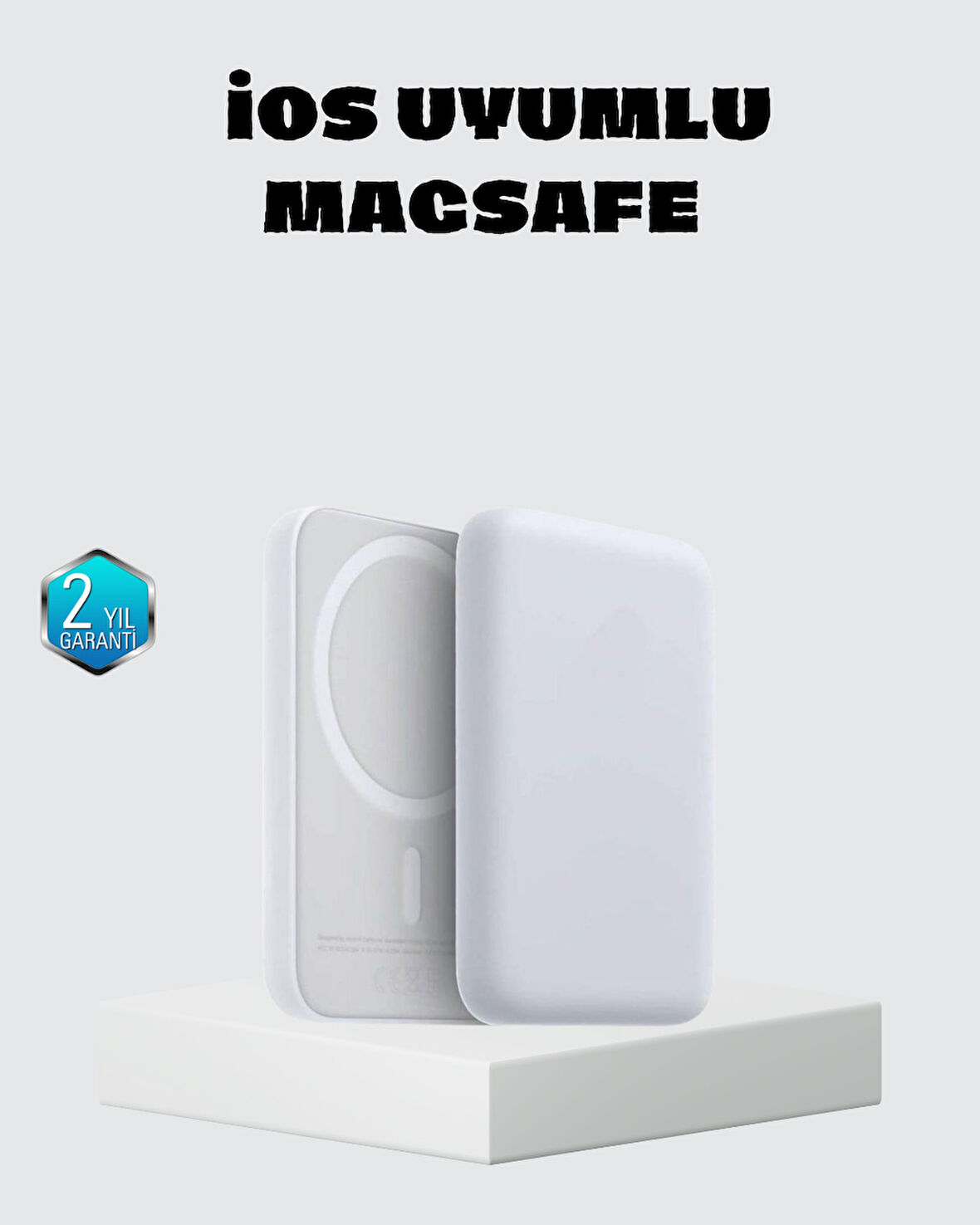 MagSafe 15W Kablosuz Hızlı Şarj, Lightning Girişli Taşınabilir Batarya