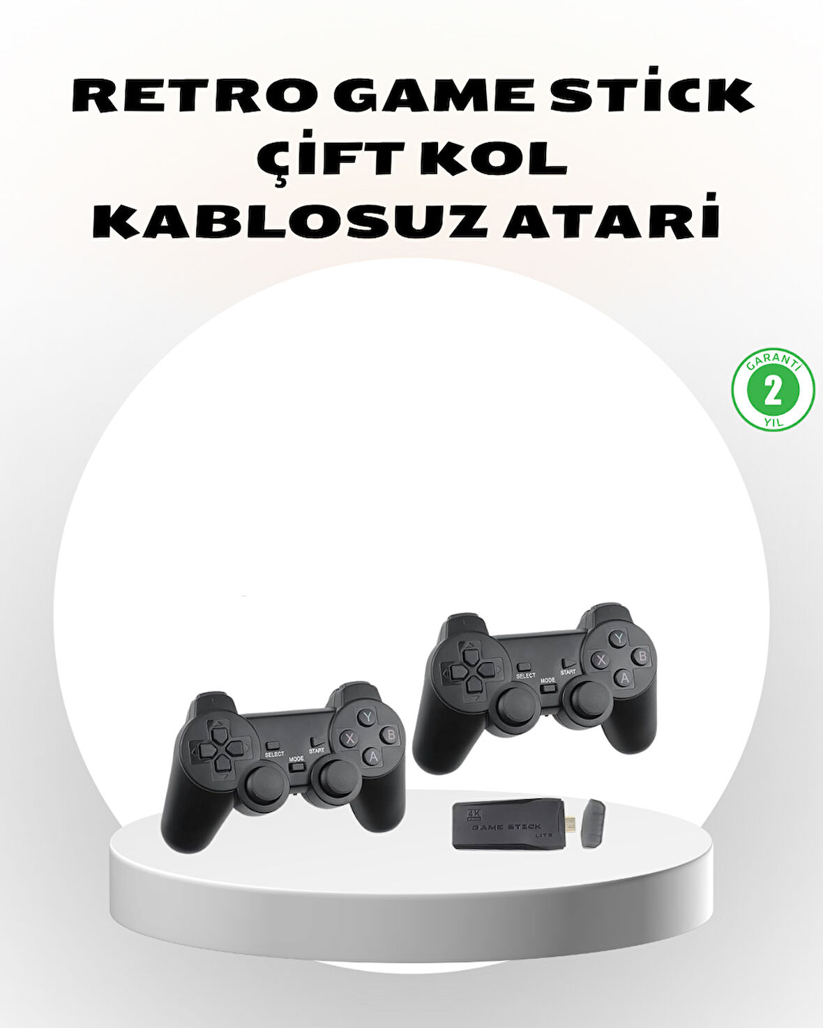 Kablosuz Taşınabilir Oyun Konsolu 2.4G TV Bağlantılı Kompakt Tasarım