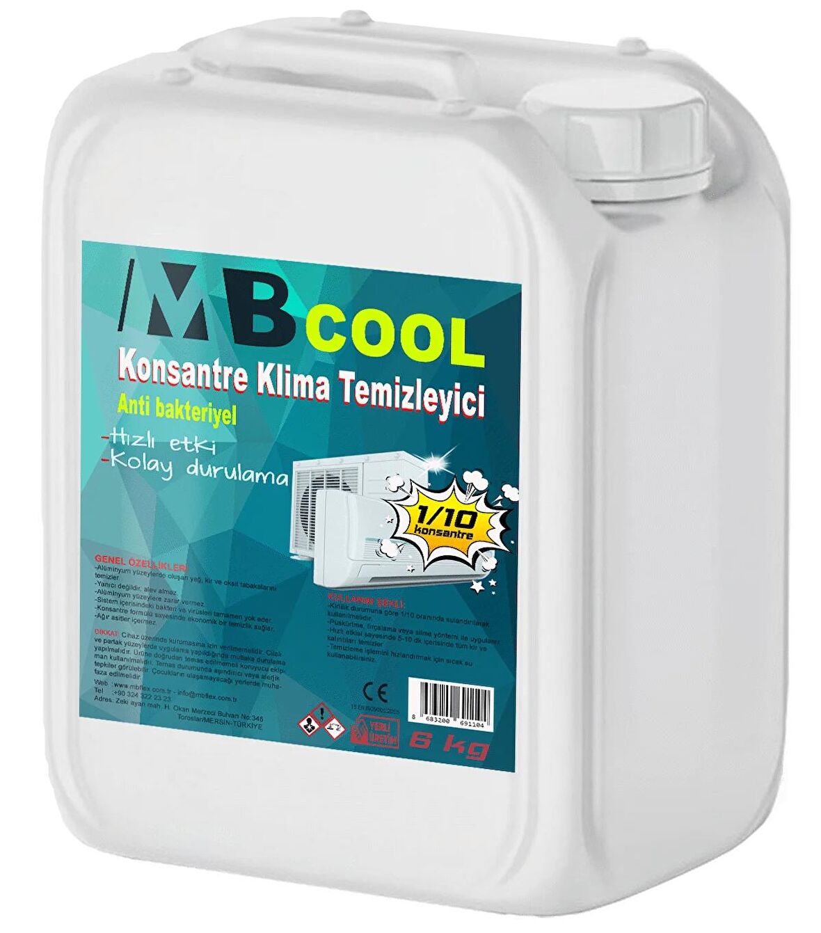 MB Cool Konsantre Klima Temizleyici 6 Lt