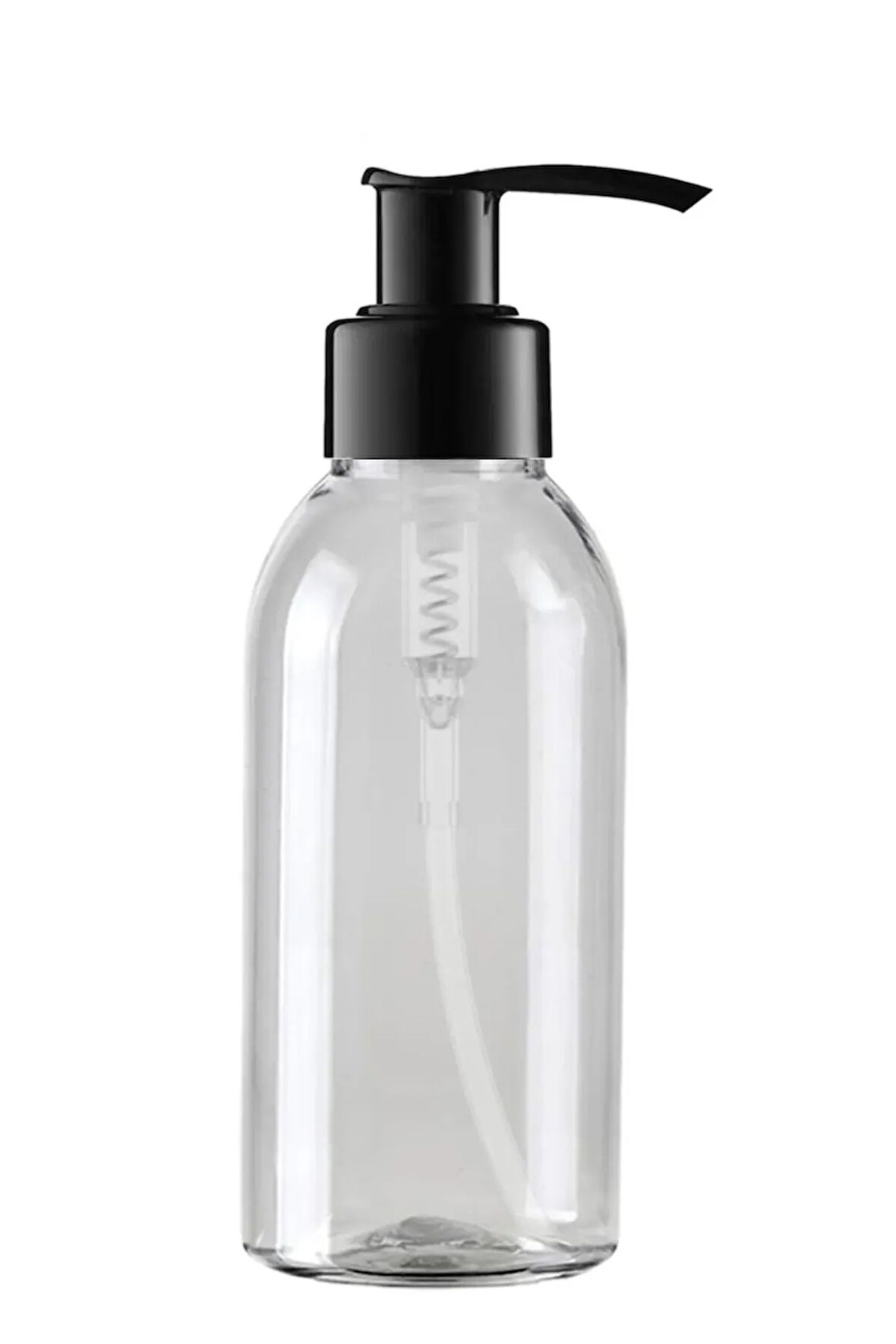 5 Adet Sert Plastik Boş Sıvı Sabun Pompalı Şişe 100 ml [kimyasala Dayanıklı]