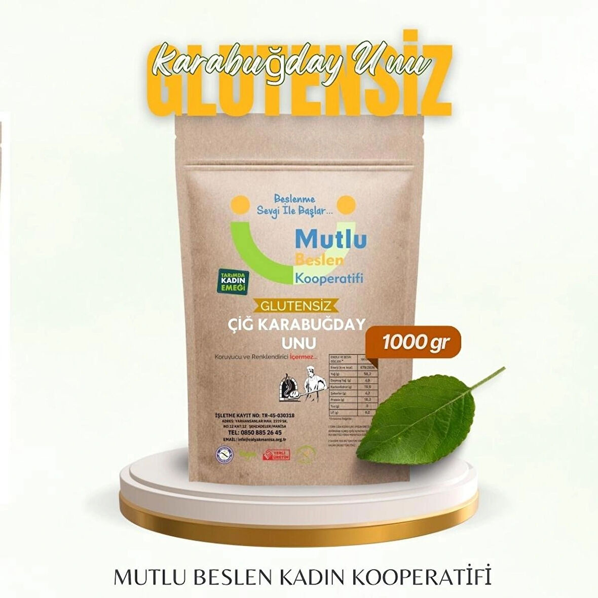 ÇİĞ KARABUĞDAY UNU GLUTENSİZ 1000 GR