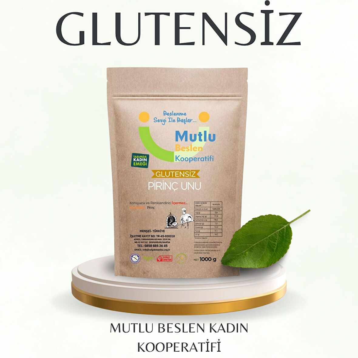 Glutensiz Kurutulmuş Pirinç Unu  1000 G