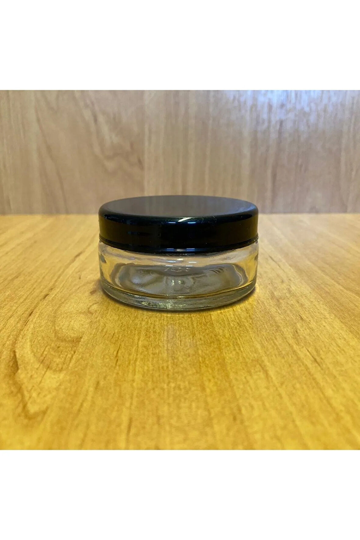 50 Cc Cam Krem Kavanozu - Siyah Plastik Kapaklı - 50 Ml Cam Krem Kavanozu 20 Adet