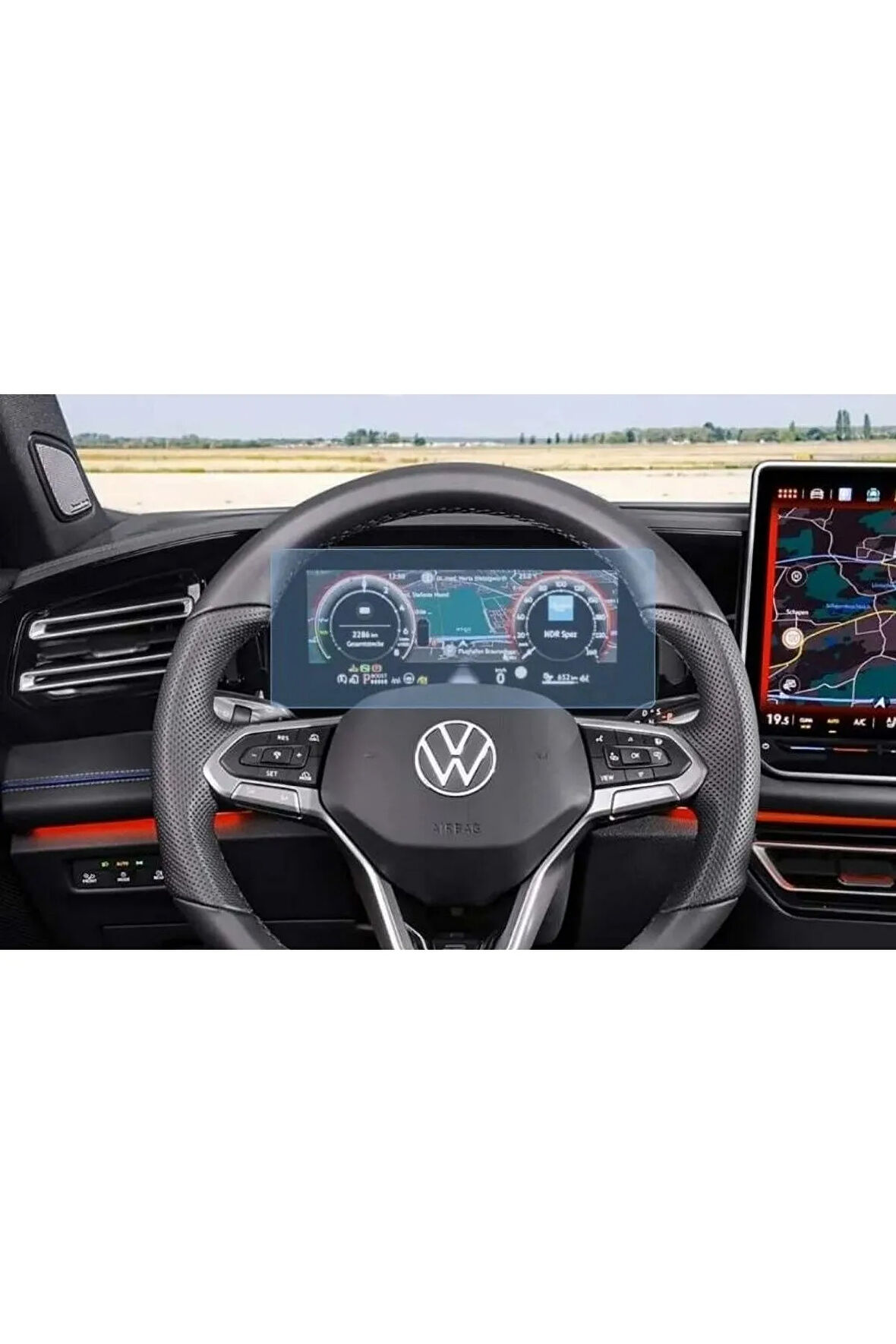 Volkswagen Tiguan 2024 10.25 inç Digital Gösterge Uyumlu MAT Görünüm 9H Nano Ekran Koruyucu MAT