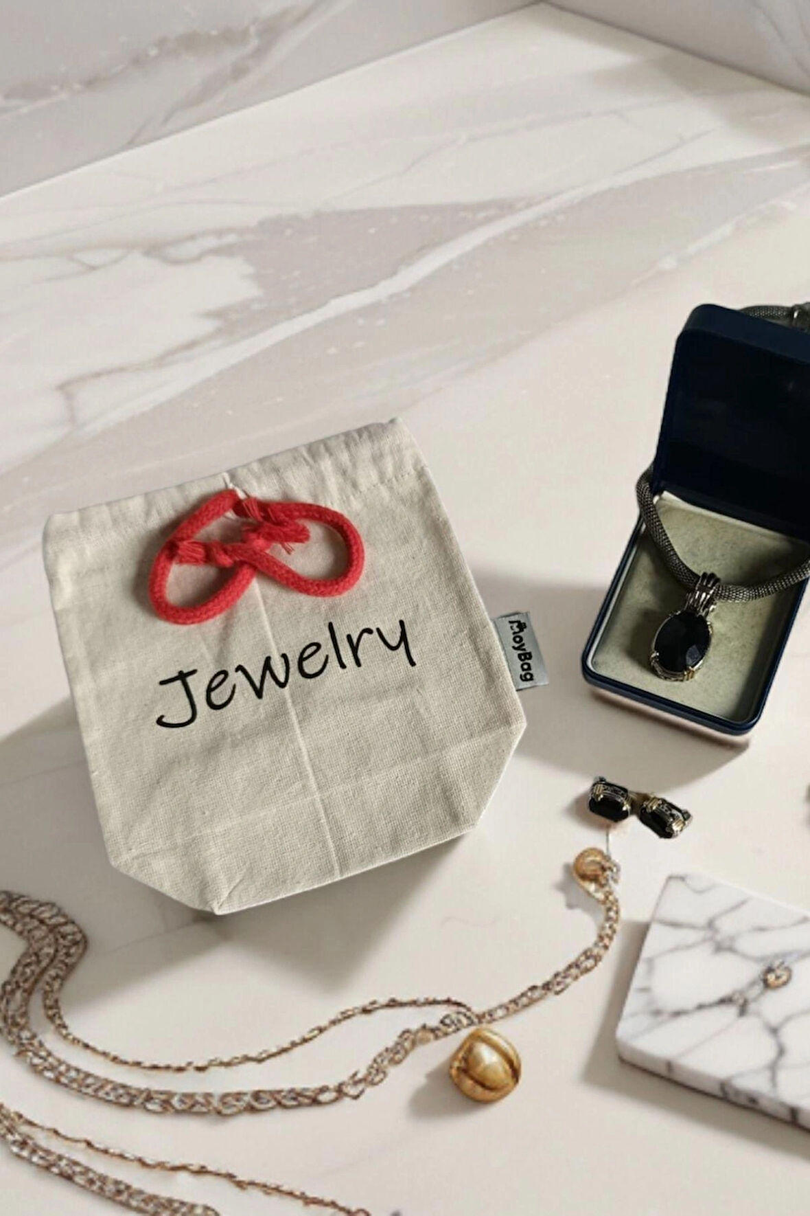 Aksesuar Takı Baskılı Ham Bez Kese Kadın Takı Çanta Bavul Düzenleyici Organizer Seyahat Kesesi