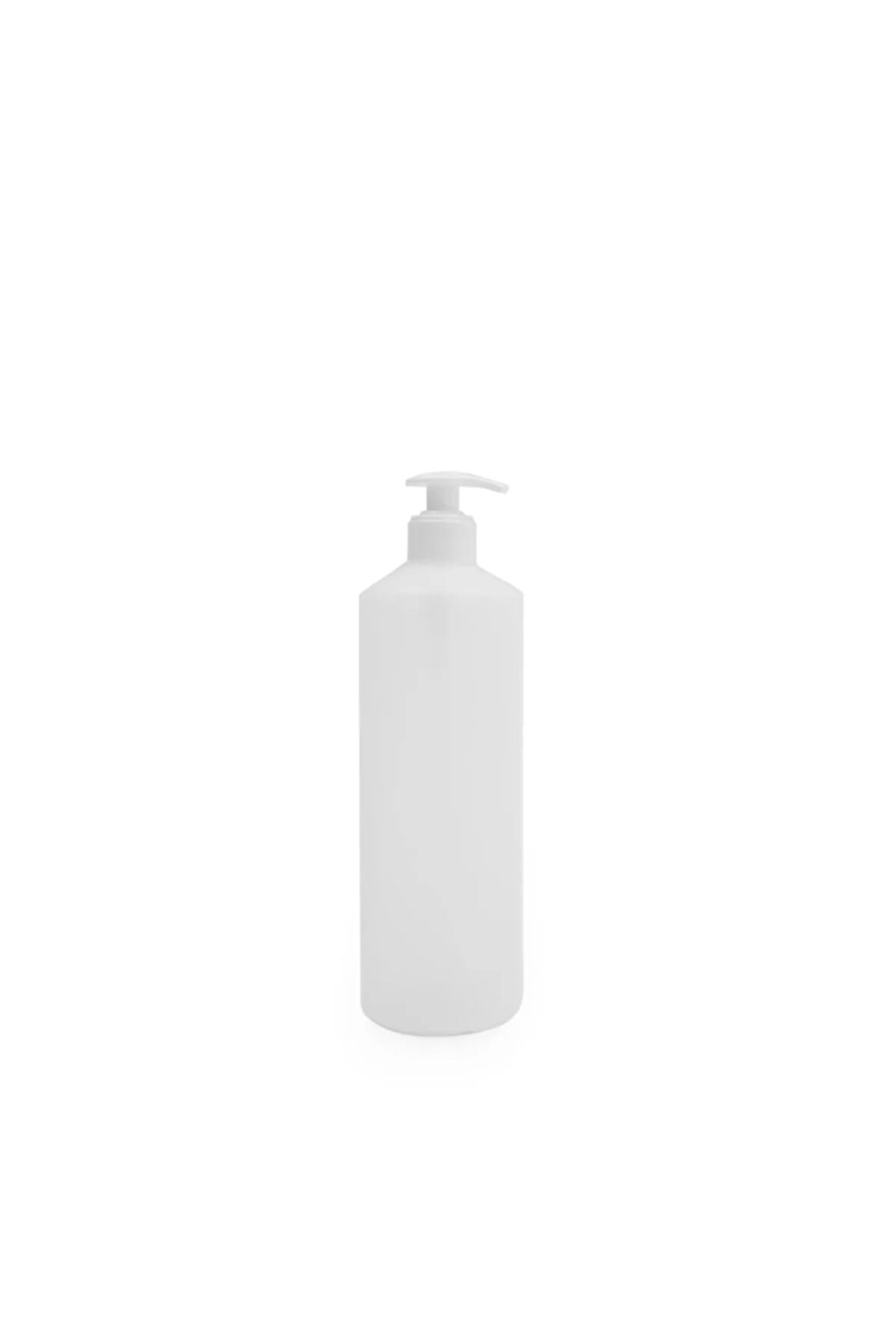 500ml - Sıvı Sabun Pompalı - Beyaz - Polietilen Şişe - 5 Adet