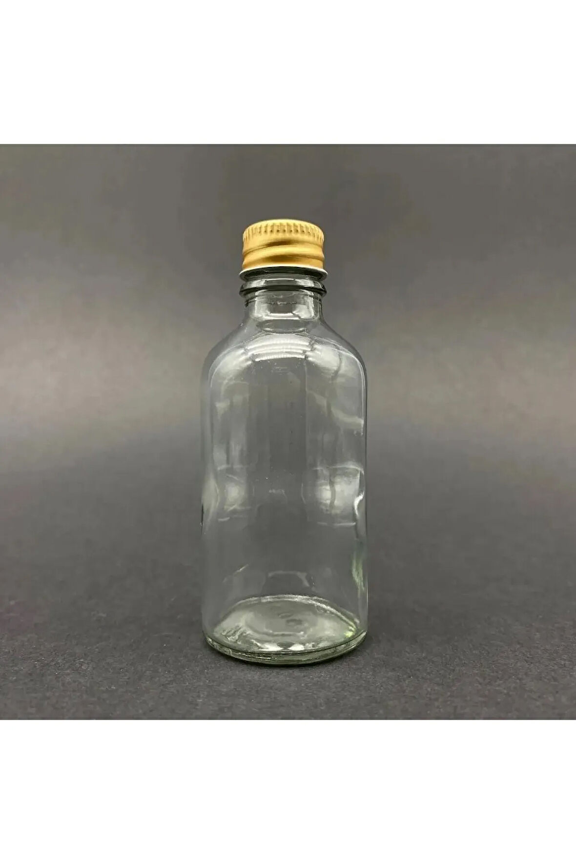 10 Adet 50ml Cam Şişe Küçük Gold Metal Kapaklı Çok Amaçlı Shot Şişesi 10x50ml