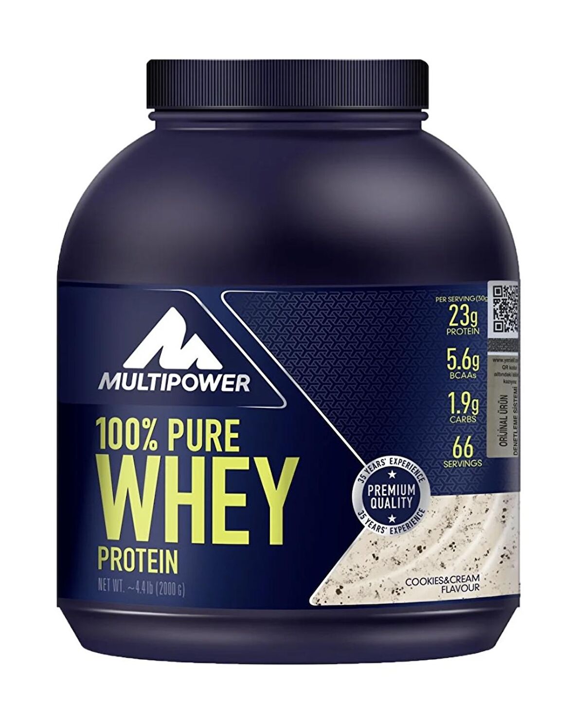 Multipower %100 Pure Whey Protein 2000 Gr - Cookies Cream