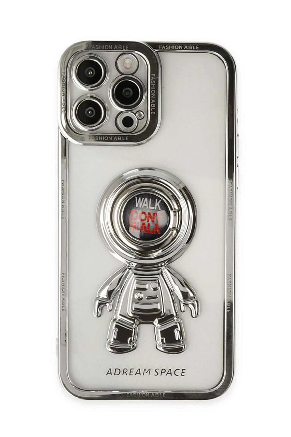 Iphone 13 Pro Max Uyumlu Fashion Ring Yüzüklü Telefon Kılıfı Don't Walk