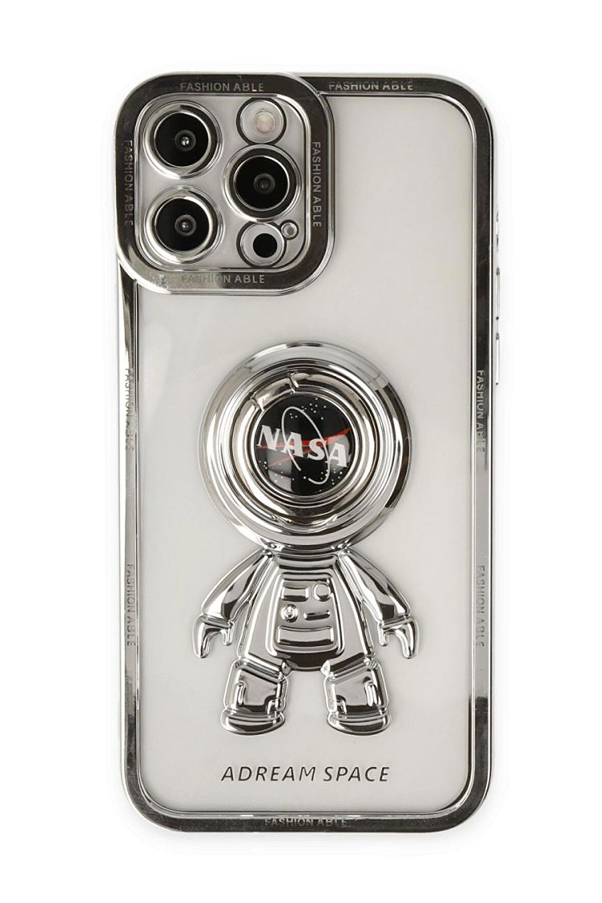 Iphone 13 Pro Uyumlu Fashion Ring Yüzüklü Telefon Kılıfı Nasa