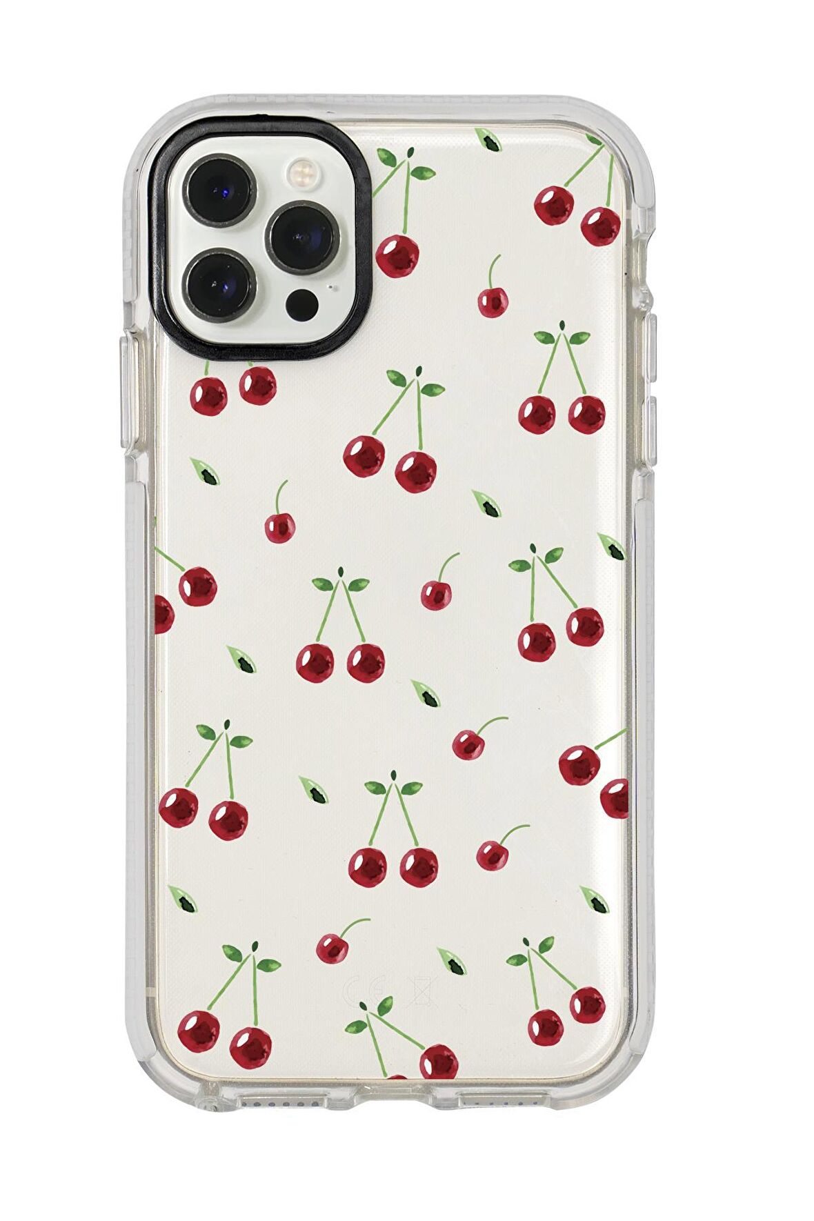 iPhone 12 Pro Uyumlu Kiraz Candy Bumper Silikonlu Telefon Kılıfı