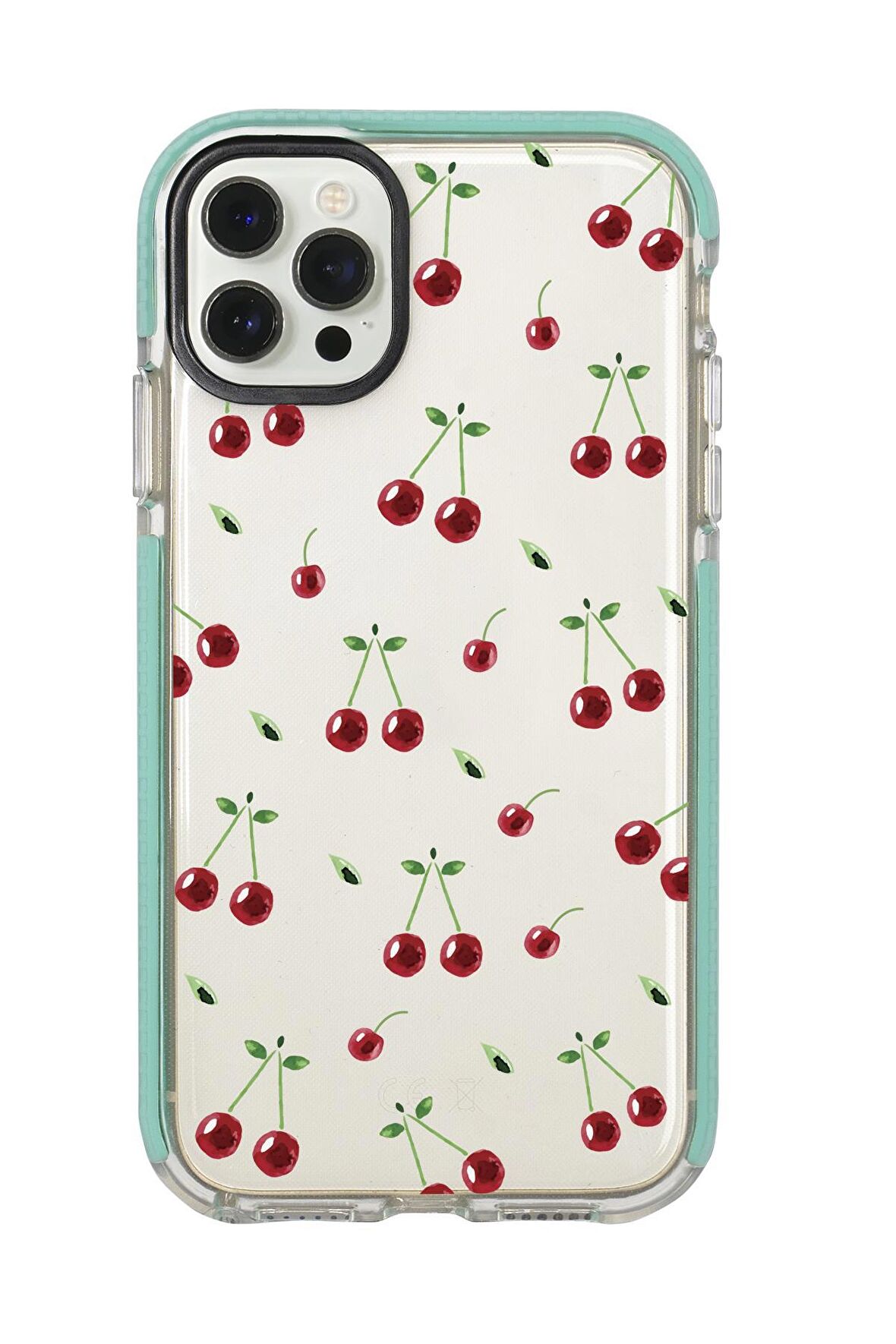iPhone 12 Pro Uyumlu Kiraz Candy Bumper Silikonlu Telefon Kılıfı