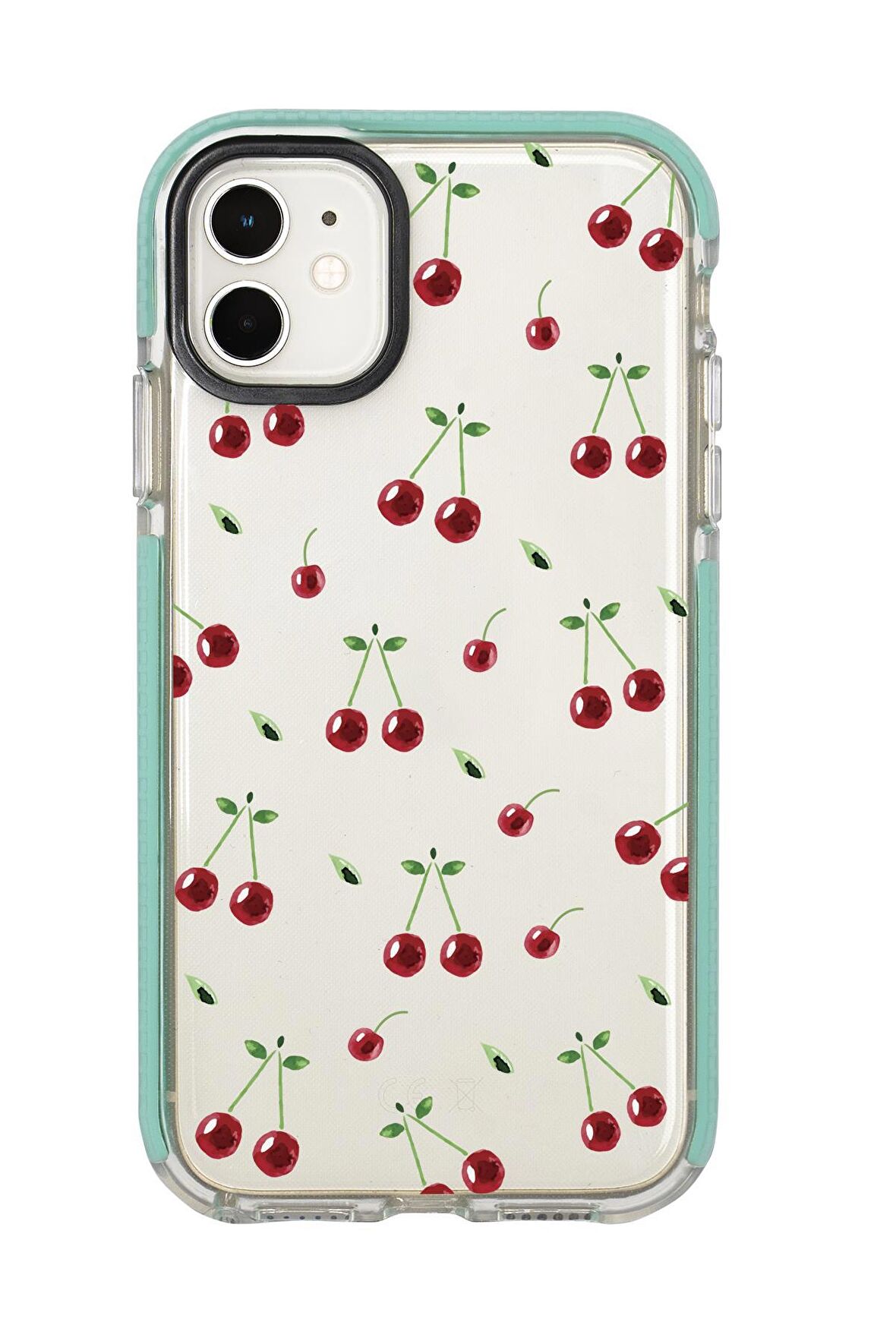 iPhone 12 Mini Uyumlu Kiraz Candy Bumper Silikonlu Telefon Kılıfı