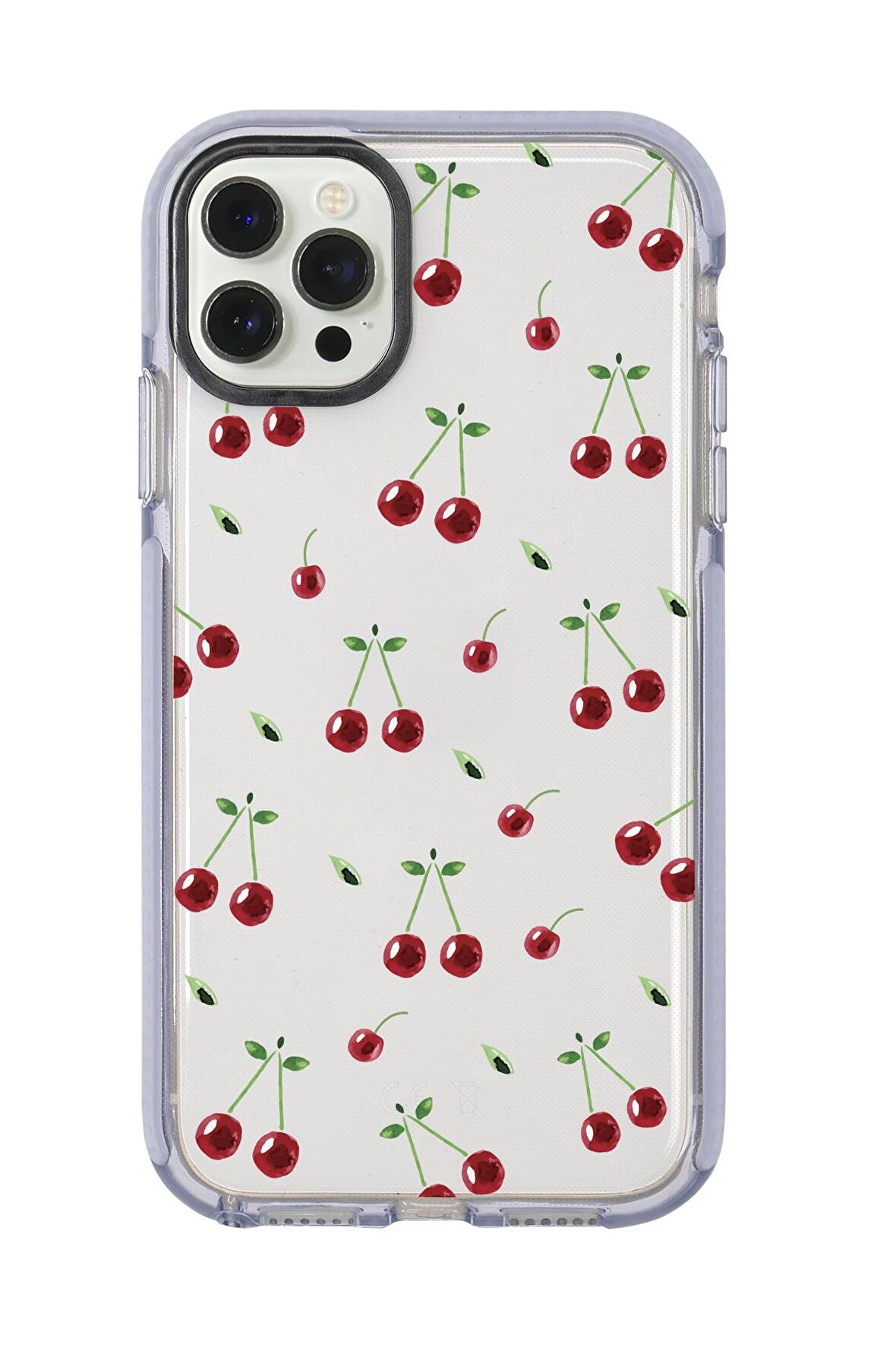 iPhone 12 Pro Max Uyumlu Kiraz Candy Bumper Silikonlu Telefon Kılıfı
