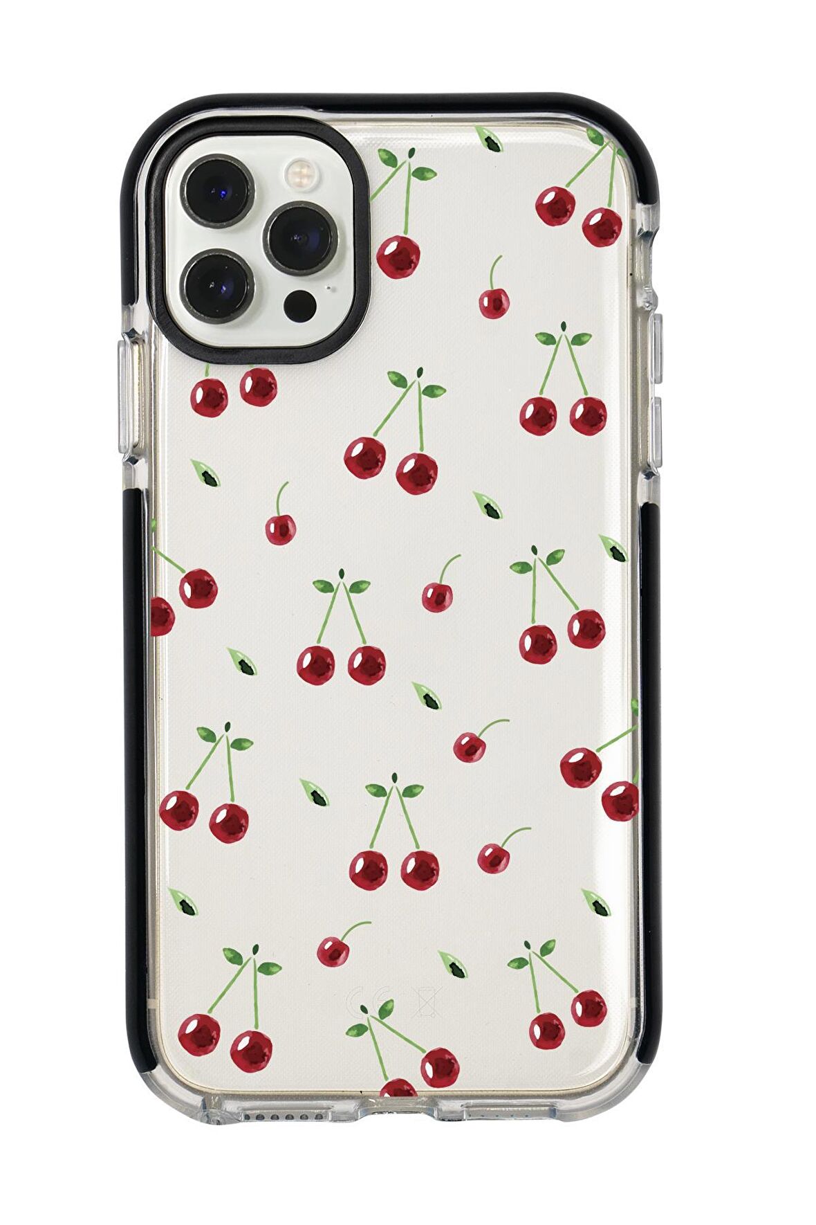 iPhone 12 Pro Max Uyumlu Kiraz Candy Bumper Silikonlu Telefon Kılıfı