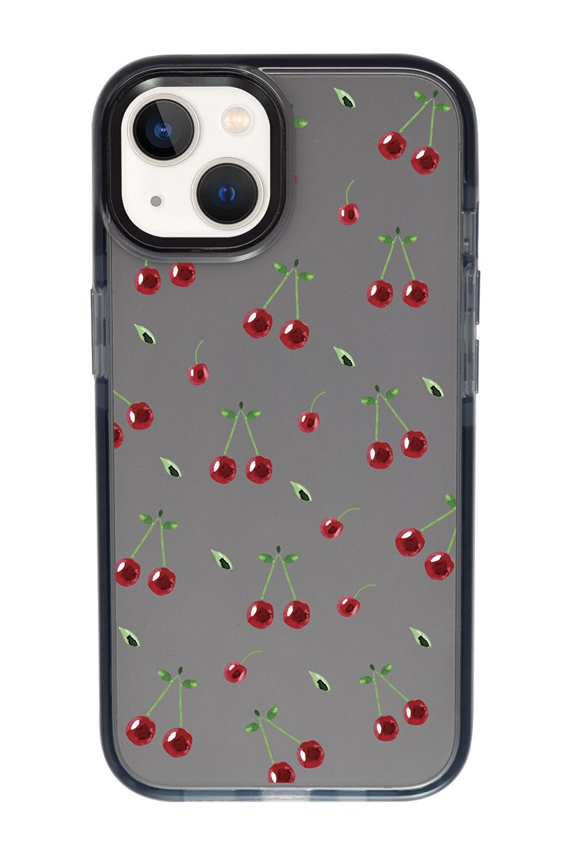 iPhone 13 Uyumlu Kiraz Candy Bumper Silikonlu Telefon Kılıfı