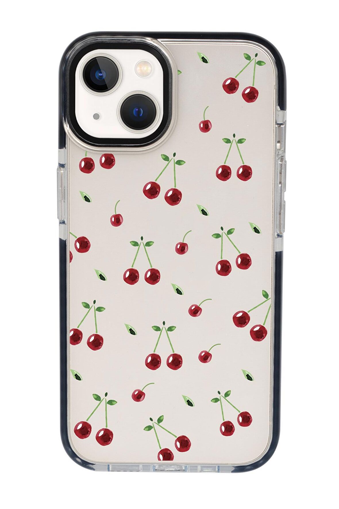 iPhone 13 Uyumlu Kiraz Candy Bumper Silikonlu Telefon Kılıfı