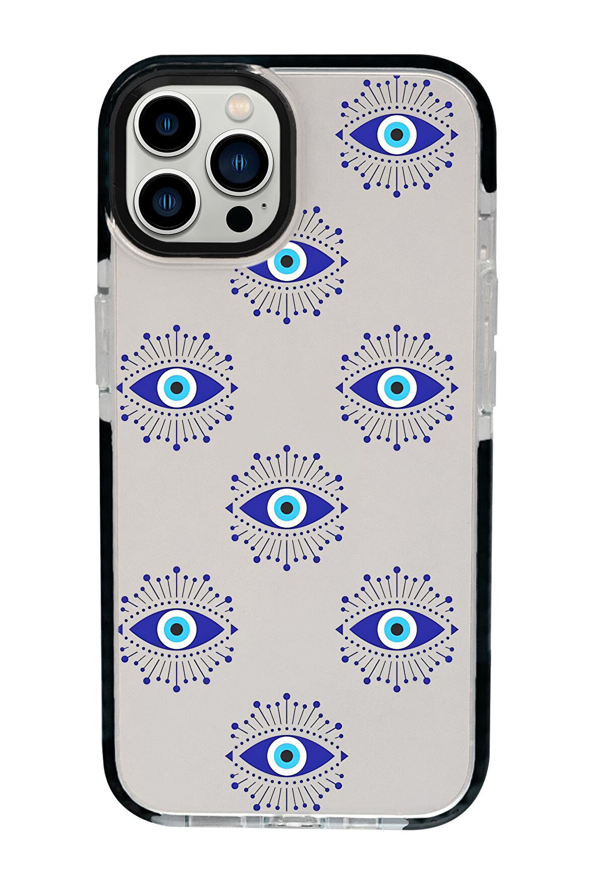 iPhone 15 Pro Max Uyumlu Mystic Aura Desenli Candy Bumper Silikonlu Telefon Kılıfı
