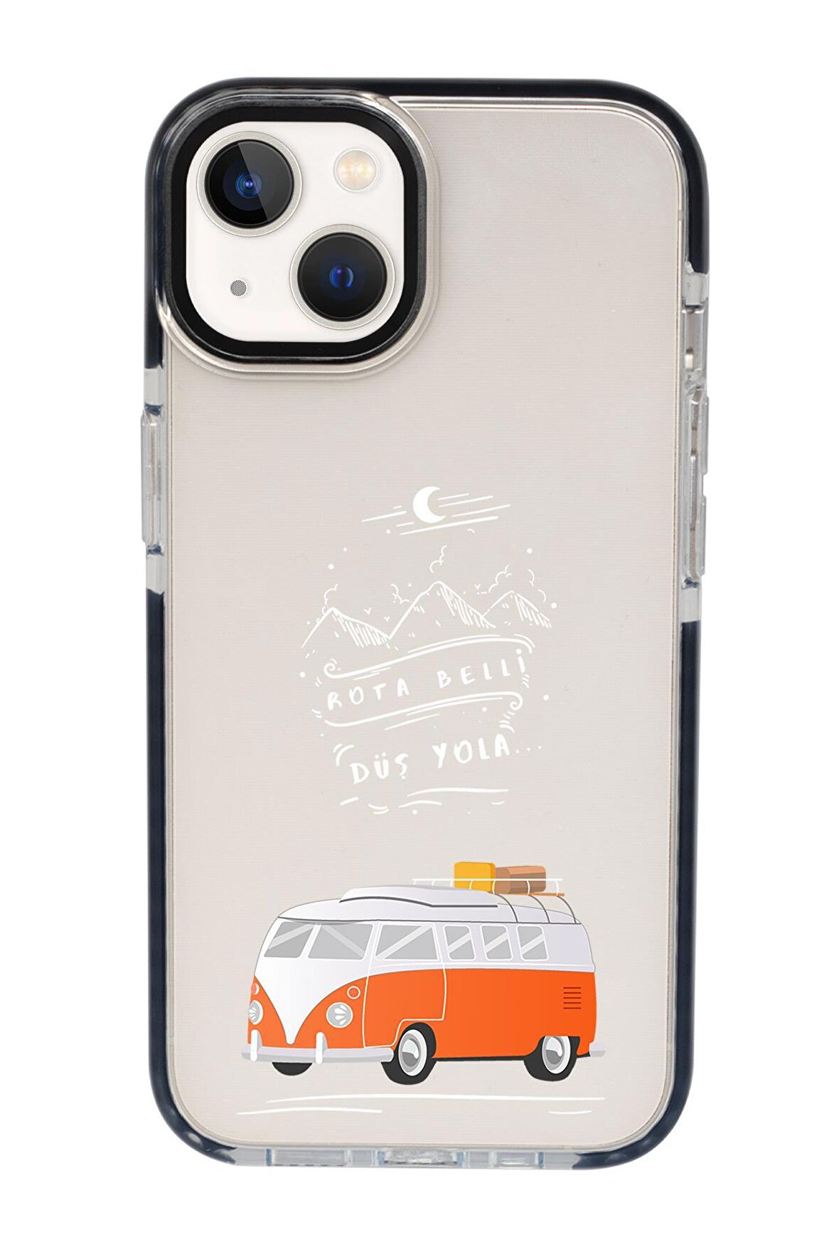 iPhone 15 Uyumlu Rota Belli Desenli Candy Bumper Darbe Emci Silikonlu Telefon Kılıfı 