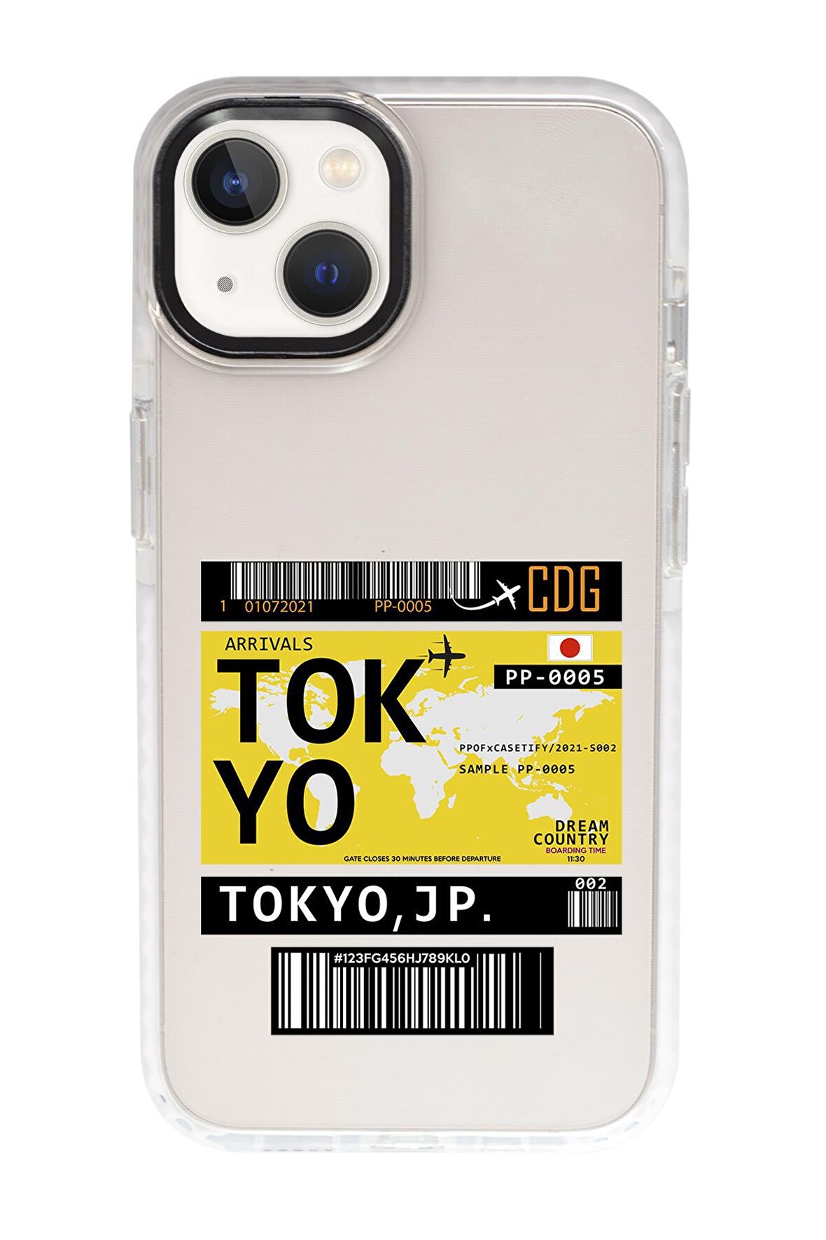 iPhone 15 Uyumlu Tokyo Desenli Candy Bumper Darbe Emci Silikonlu Telefon Kılıfı 