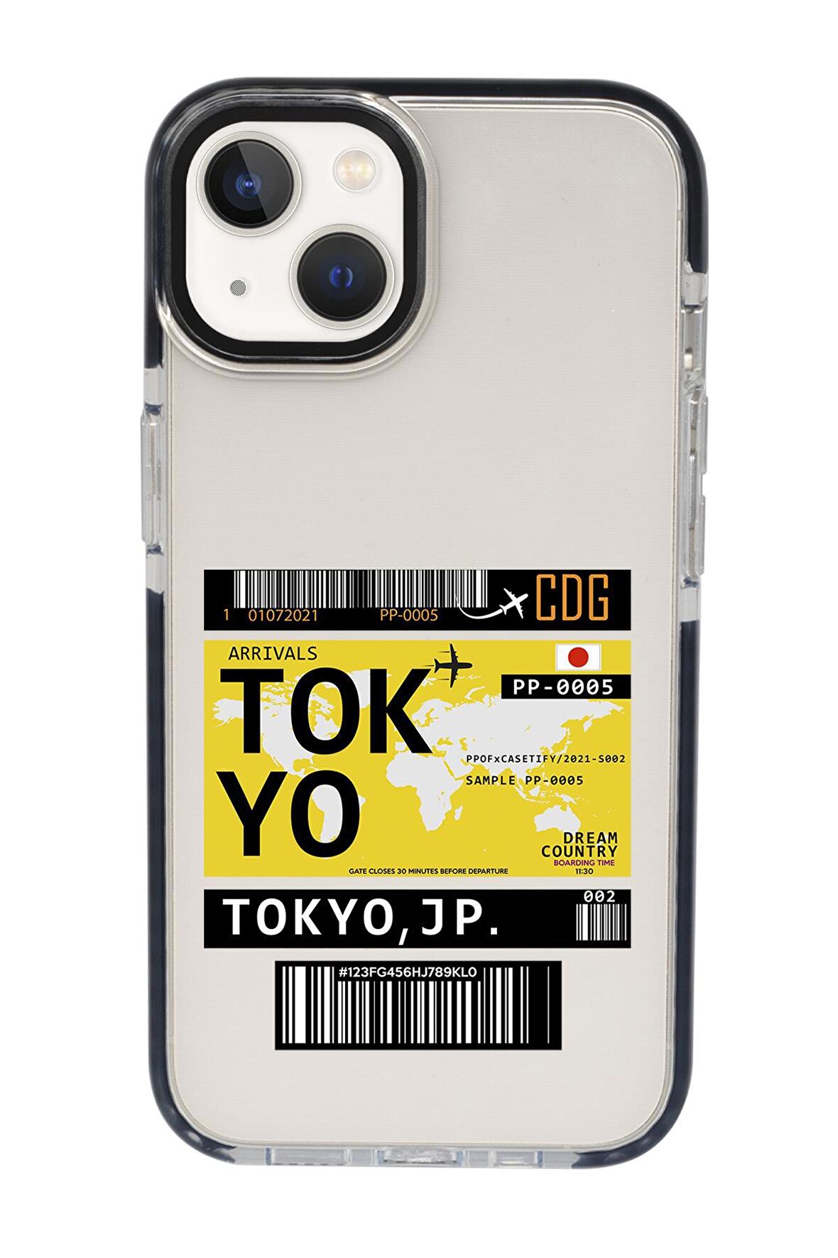 iPhone 15 Uyumlu Tokyo Desenli Candy Bumper Darbe Emci Silikonlu Telefon Kılıfı 