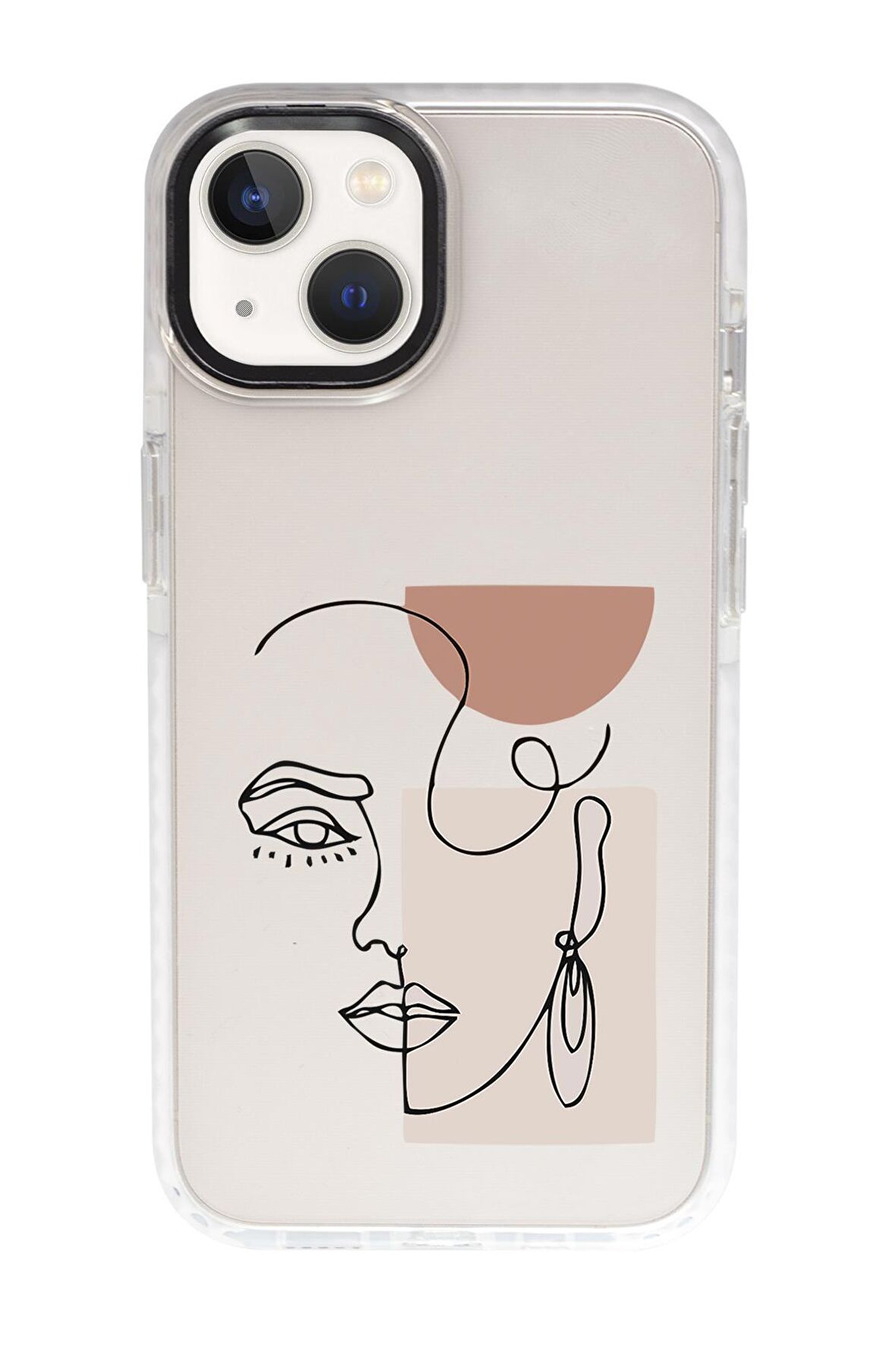 iPhone 15 Uyumlu Women Art Desenli Candy Bumper Darbe Emci Silikonlu Telefon Kılıfı 