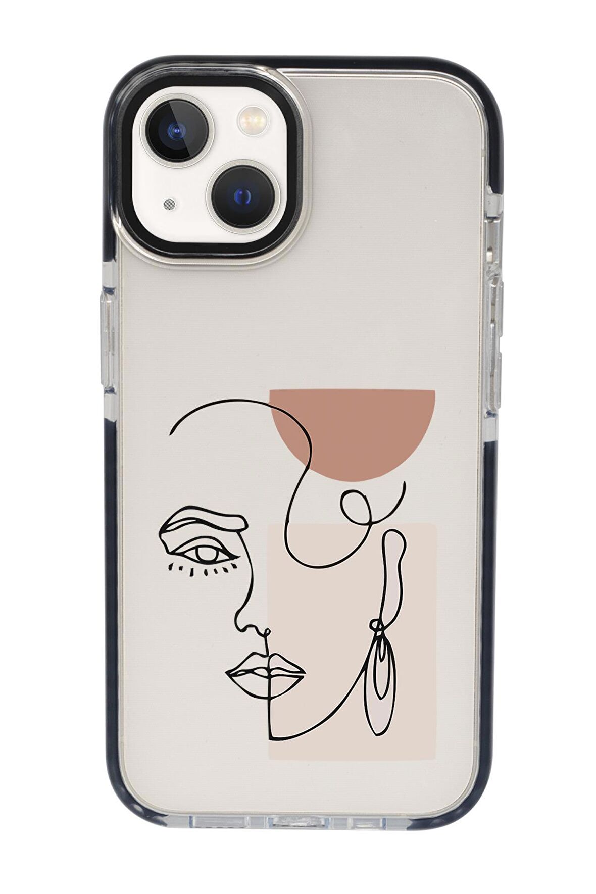 iPhone 15 Uyumlu Women Art Desenli Candy Bumper Darbe Emci Silikonlu Telefon Kılıfı 
