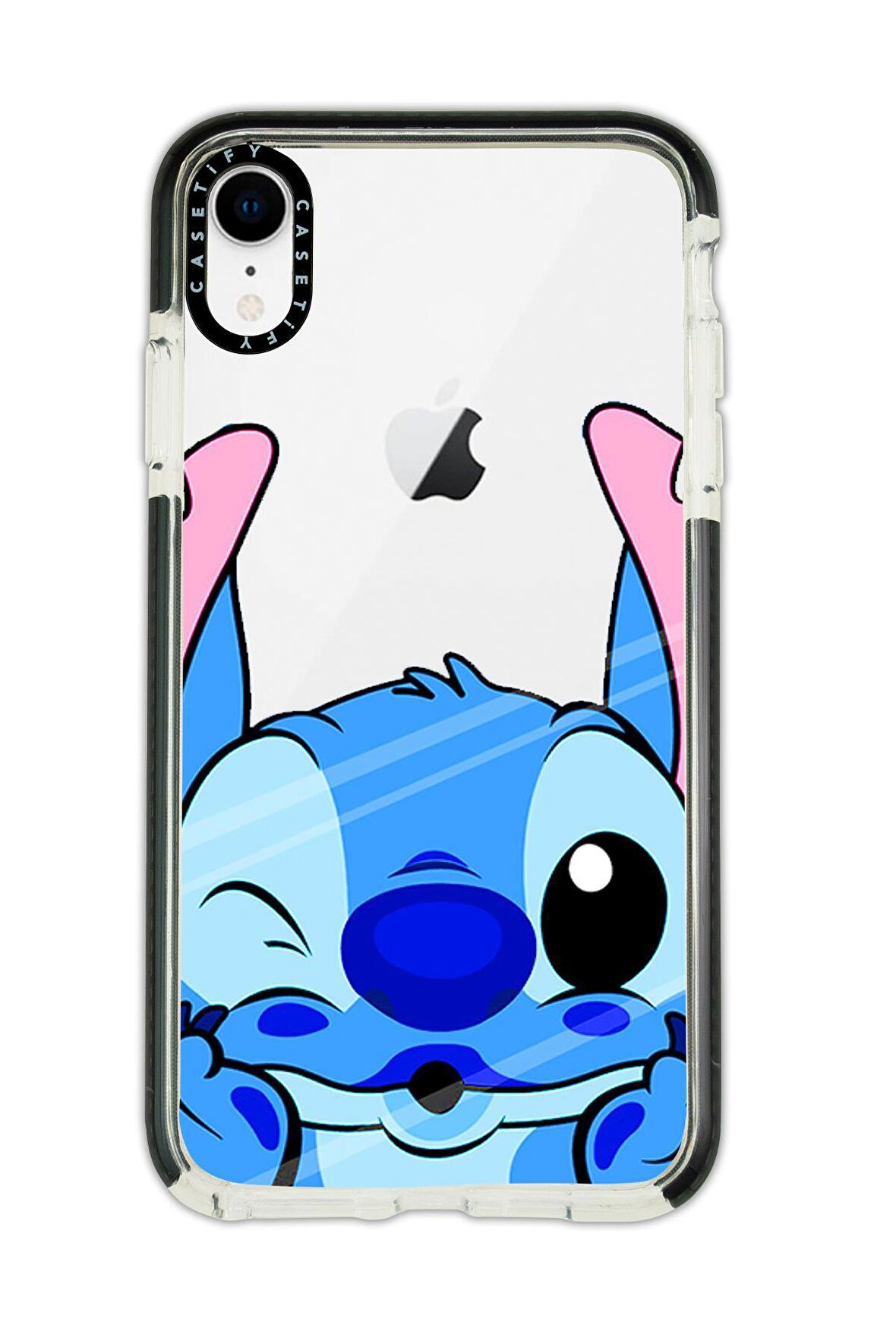 iPhone XR Casetify Stitch Desenli Anti Shock Premium Silikonlu Siyah Kenar Detaylı Telefon Kılıfı