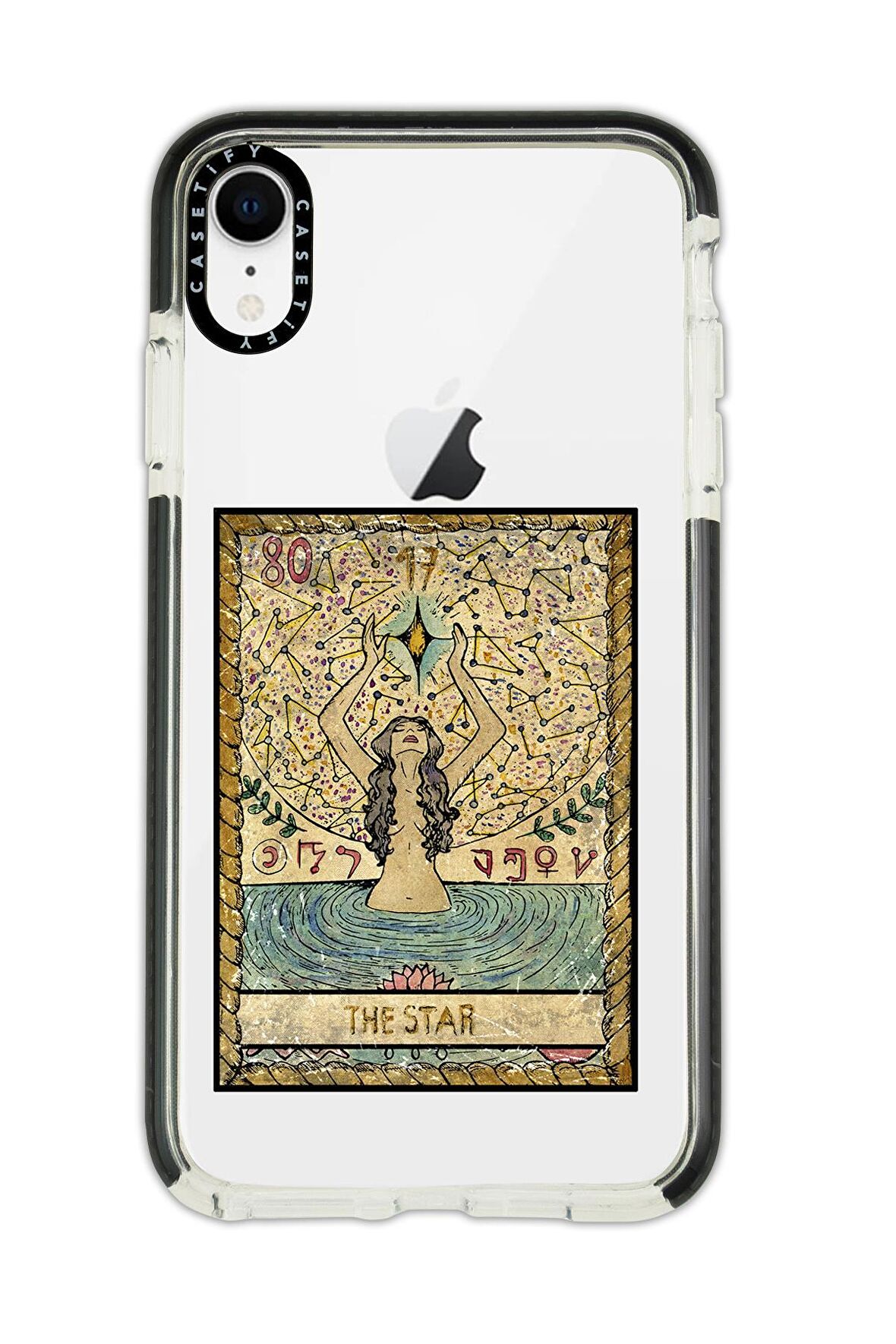 iPhone XR Casetify The Star Desenli Anti Shock Premium Silikonlu Siyah Kenar Detaylı Telefon Kılıfı