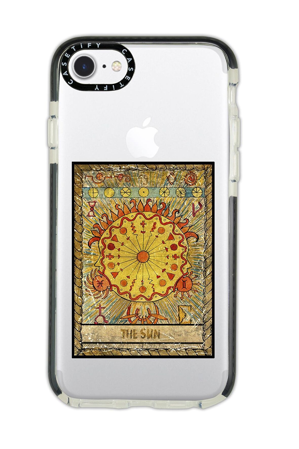 iPhone 6 Casetify The Sun Desenli Anti Shock Premium Silikonlu Siyah Kenar Detaylı Telefon Kılıfı
