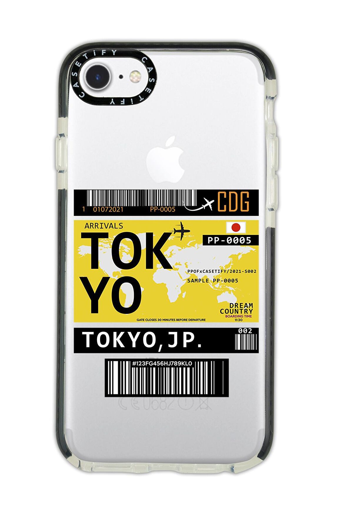 iPhone 6 Casetify Tokyo Desenli Anti Shock Premium Silikonlu Siyah Kenar Detaylı Telefon Kılıfı