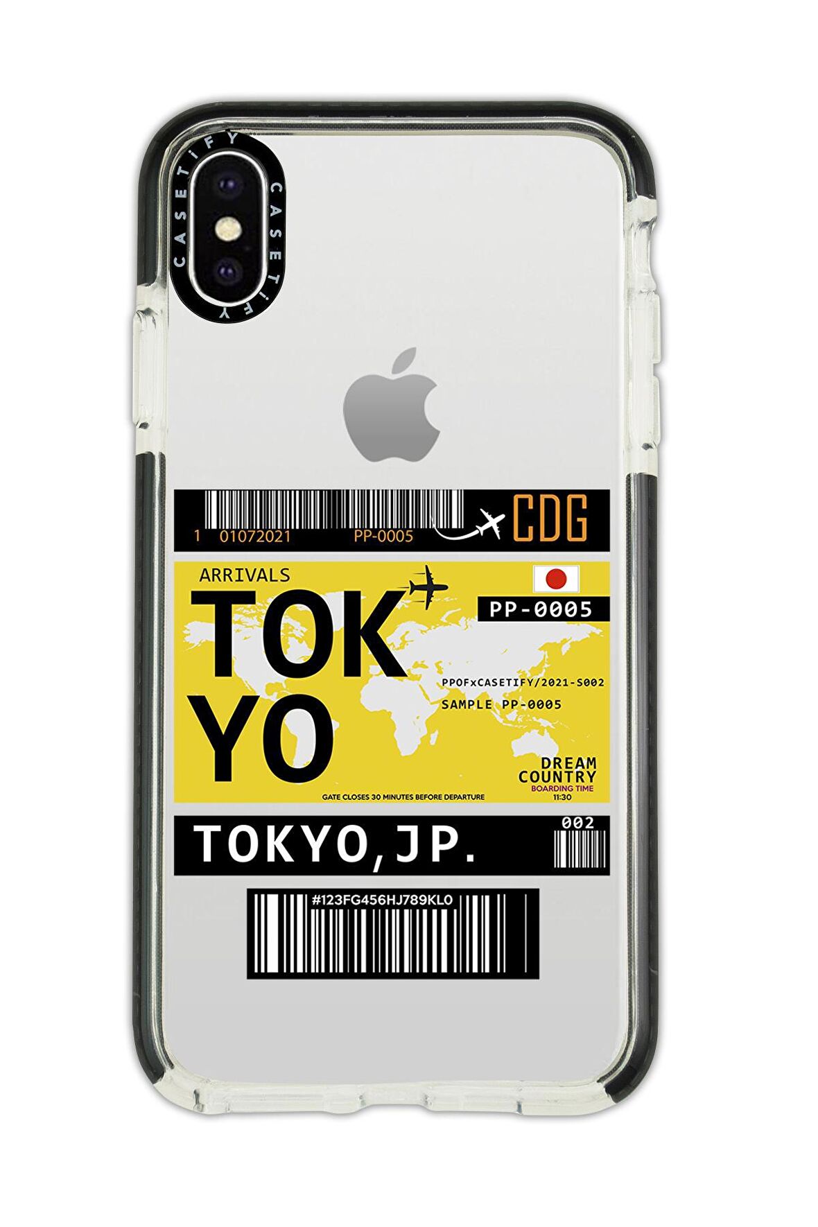 iPhone X Casetify Tokyo Desenli Anti Shock Premium Silikonlu Siyah Kenar Detaylı Telefon Kılıfı