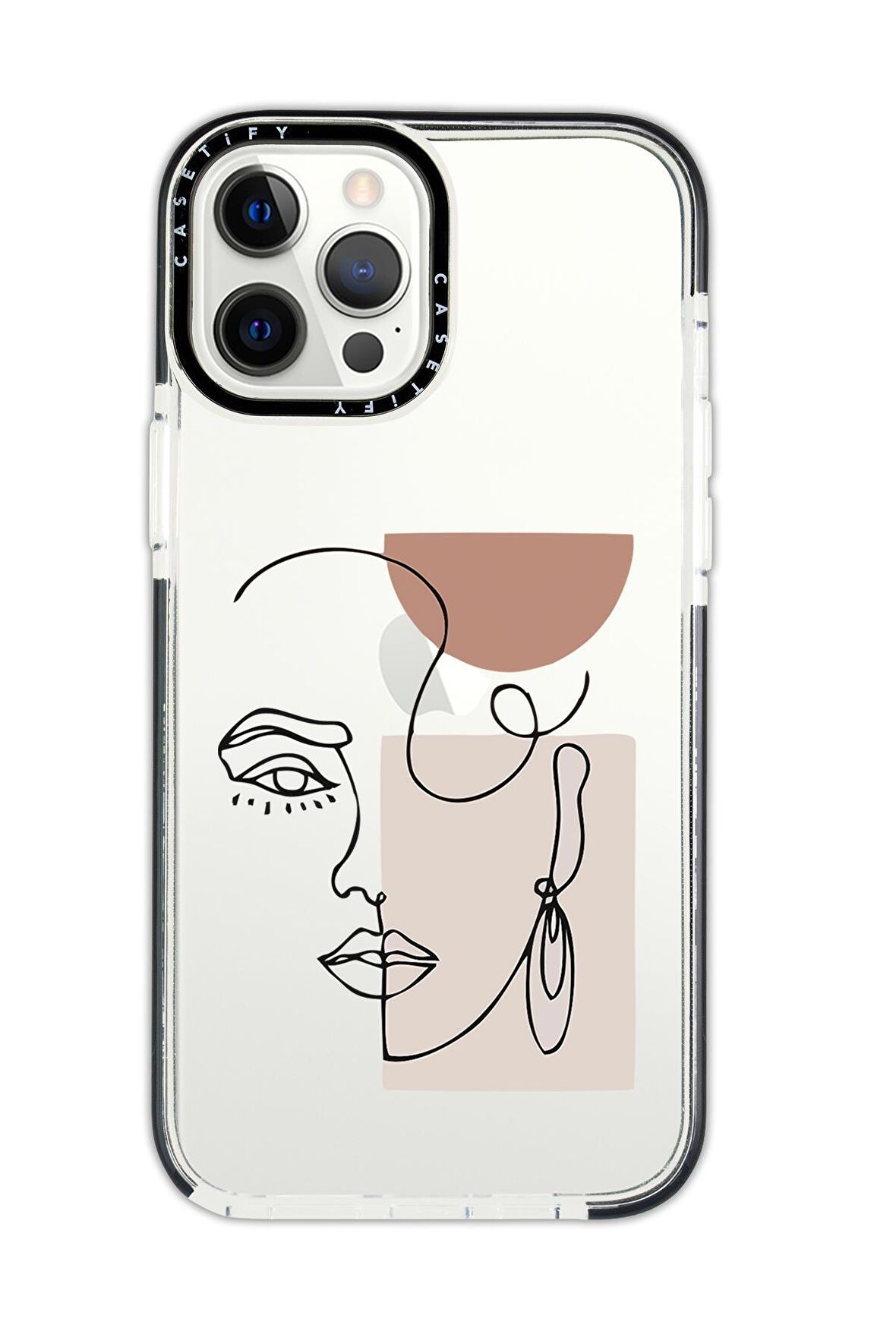 iPhone 11 Pro Casetify Women Art Desenli Anti Shock Premium Silikonlu Siyah Kenar Detaylı Telefon Kılıfı