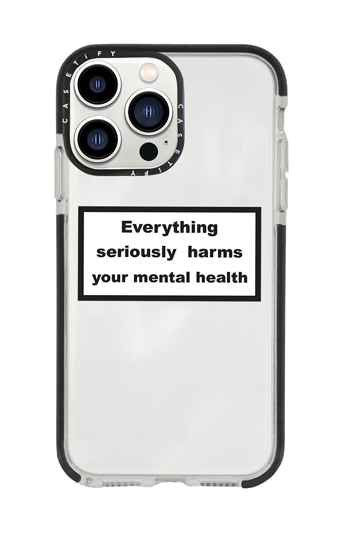 iPhone 13 Pro Max Everything Seriously Casetify Darbe Emci Silikonlu Telefon Kılıfı