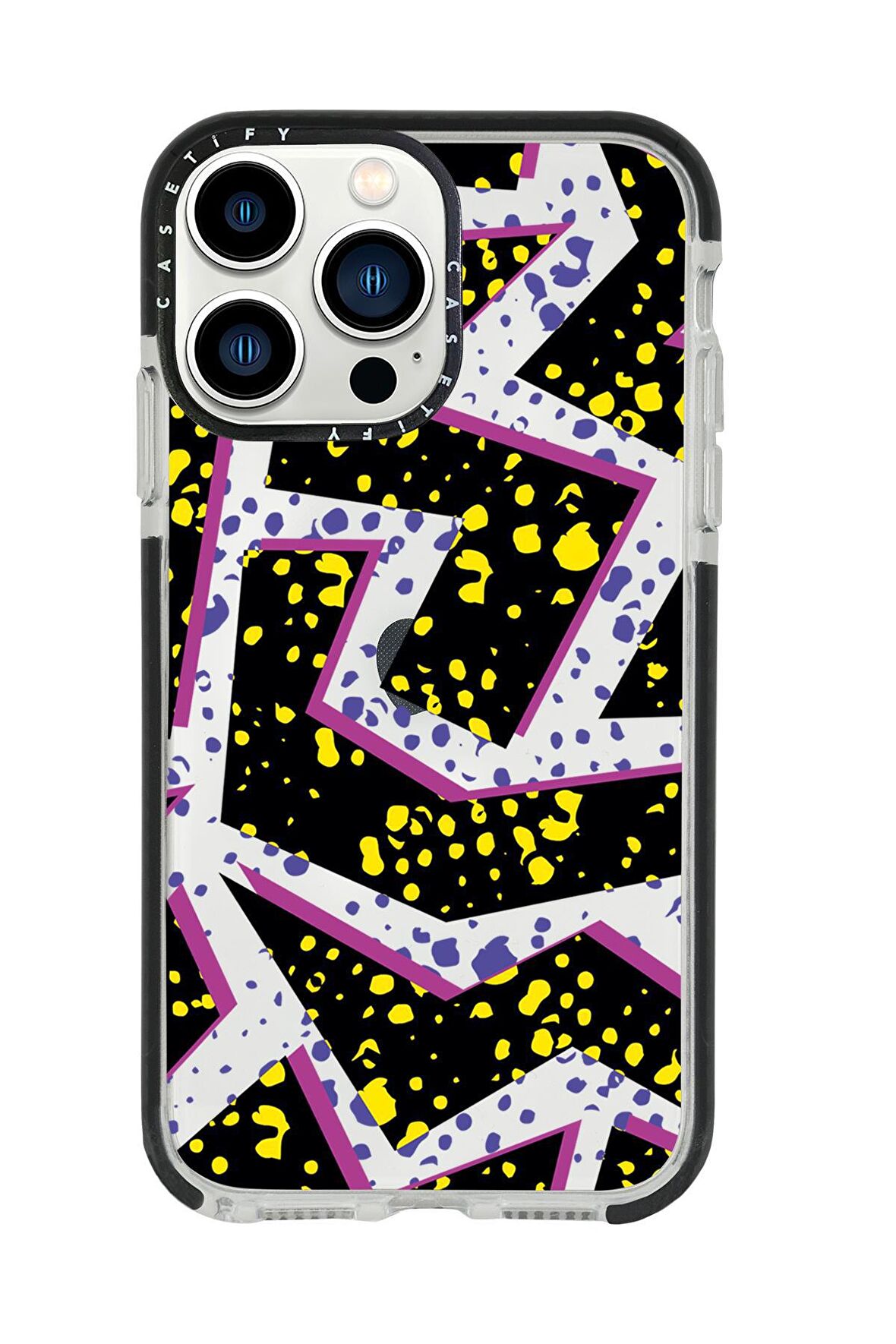 iPhone 13 Pro Max Spotted Lightning Casetify Darbe Emci Silikonlu Telefon Kılıfı