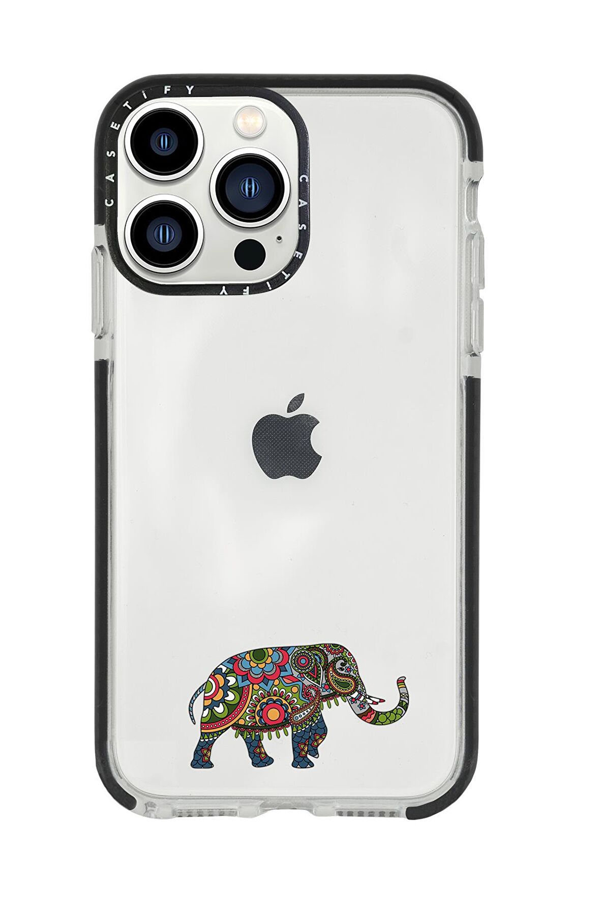 iPhone 13 Pro Max Mandala Fil Casetify Darbe Emci Silikonlu Telefon Kılıfı