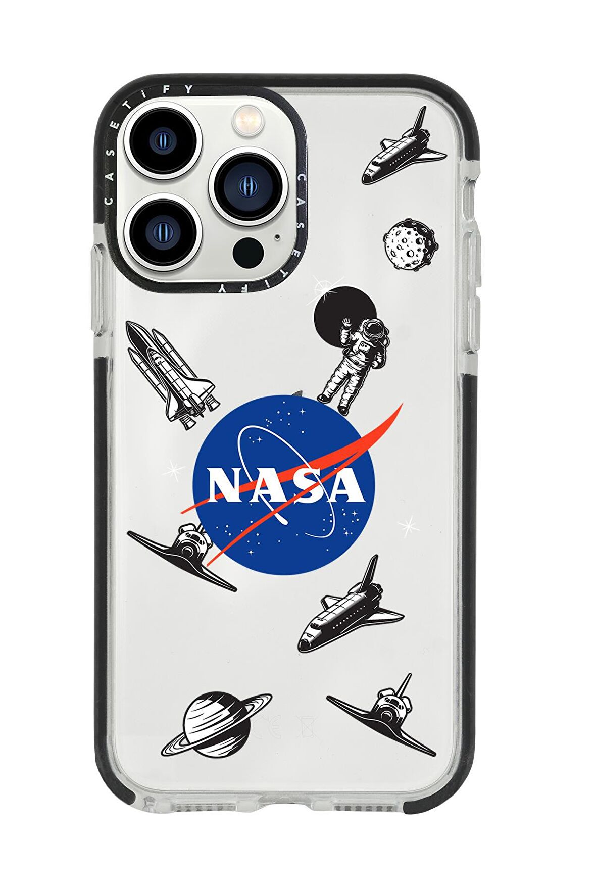 iPhone 13 Pro Max Nasa Casetify Darbe Emci Silikonlu Telefon Kılıfı