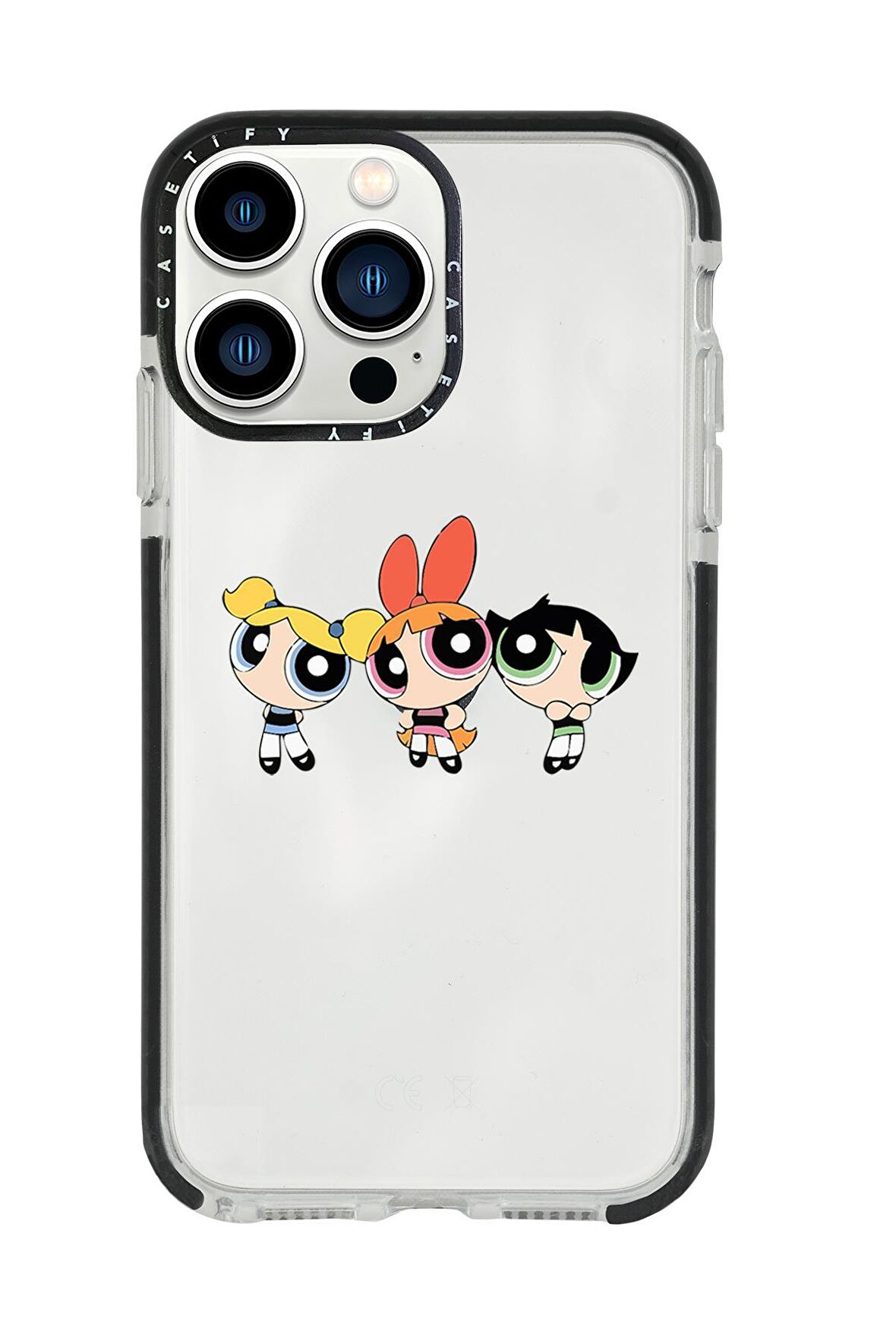 iPhone 13 Pro Max Powerpuff Girls Casetify Darbe Emci Silikonlu Telefon Kılıfı