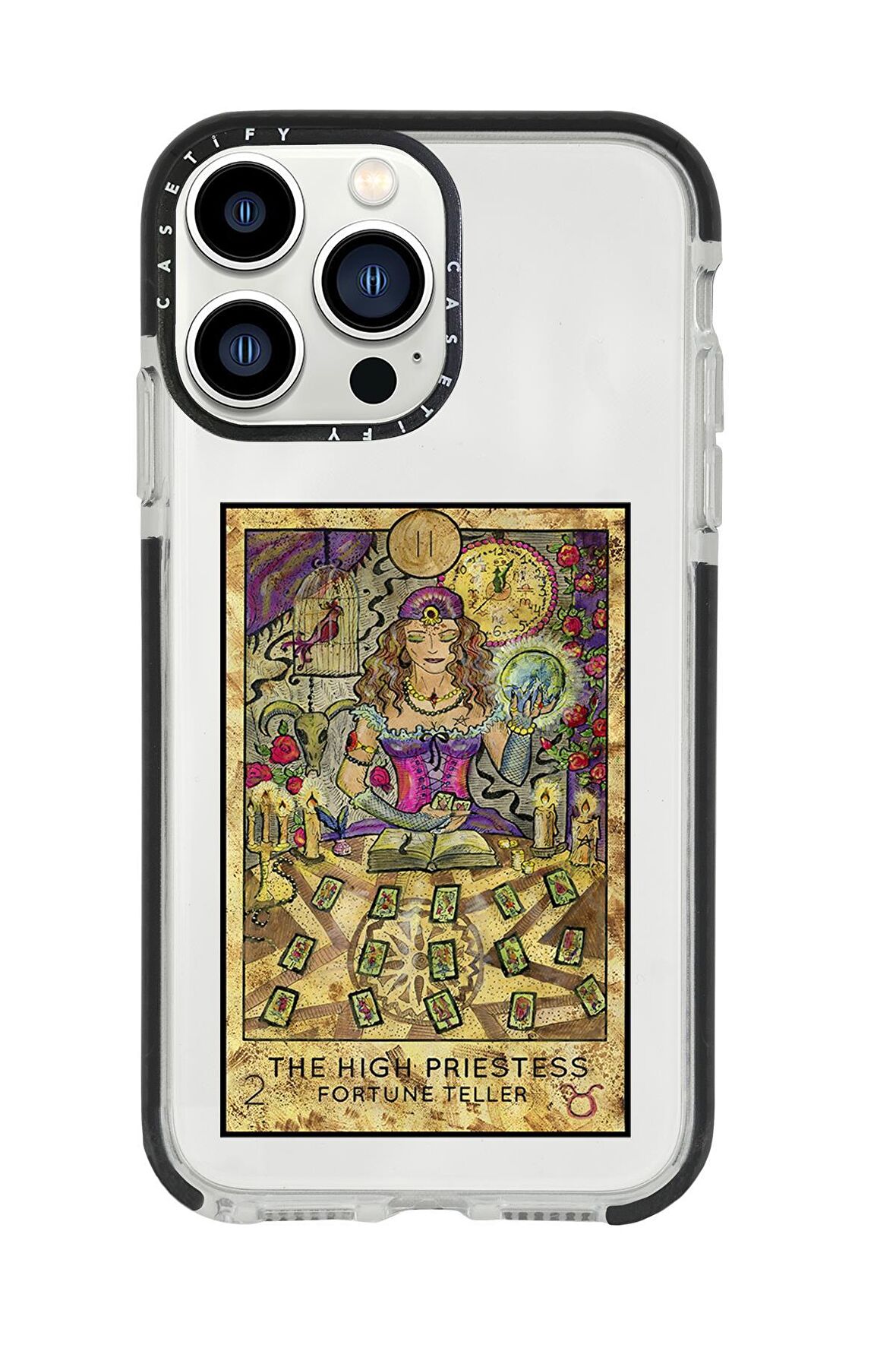 iPhone 13 Pro Max The High Priestess Casetify Darbe Emci Silikonlu Telefon Kılıfı
