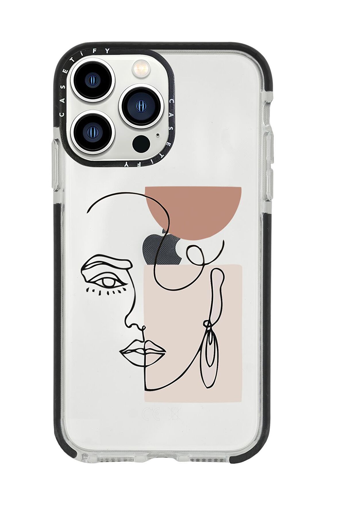 iPhone 13 Pro Max Women Art Casetify Darbe Emci Silikonlu Telefon Kılıfı