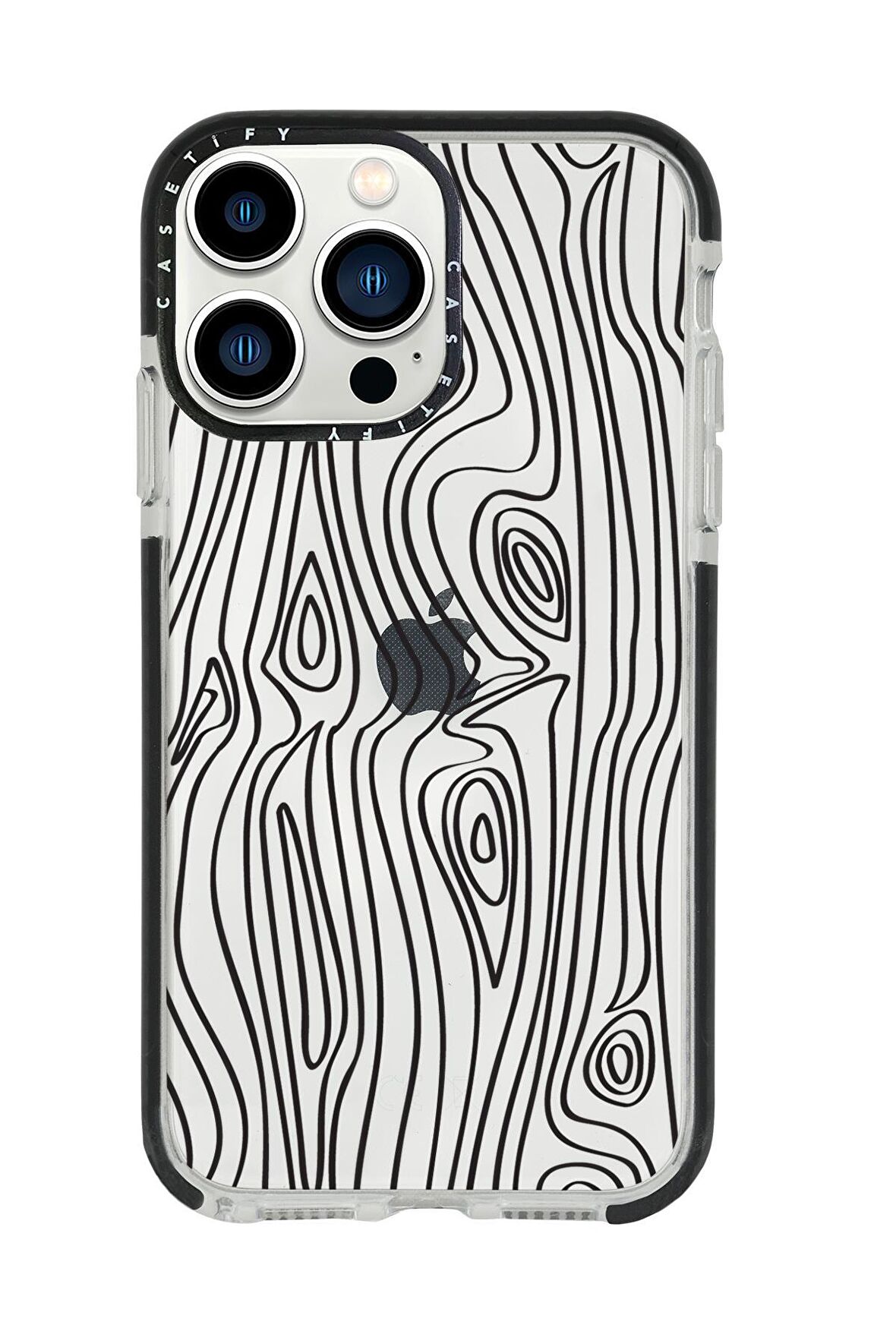 iPhone 13 Pro Max Wooden Casetify Darbe Emci Silikonlu Telefon Kılıfı